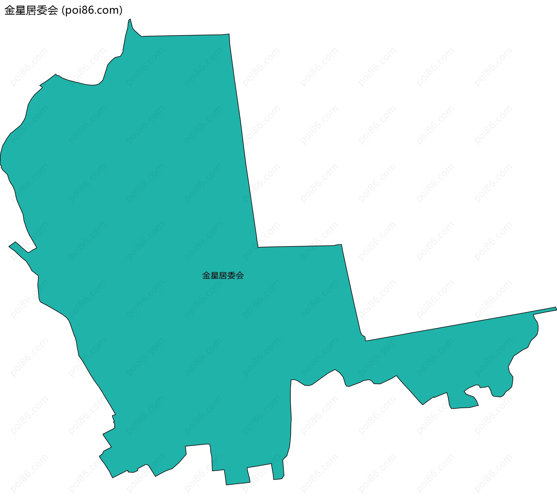 金星居委会边界地图