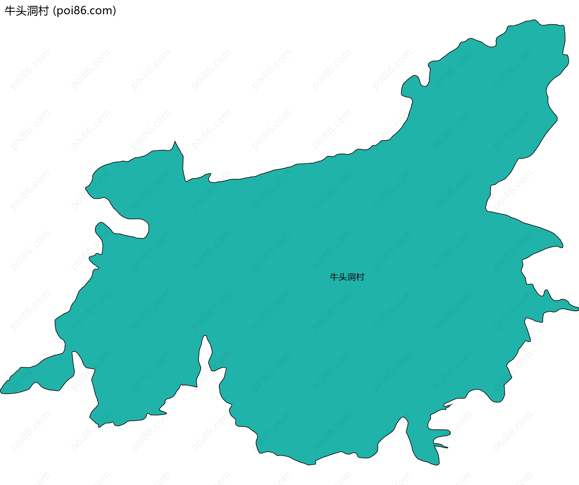 牛头洞村边界地图