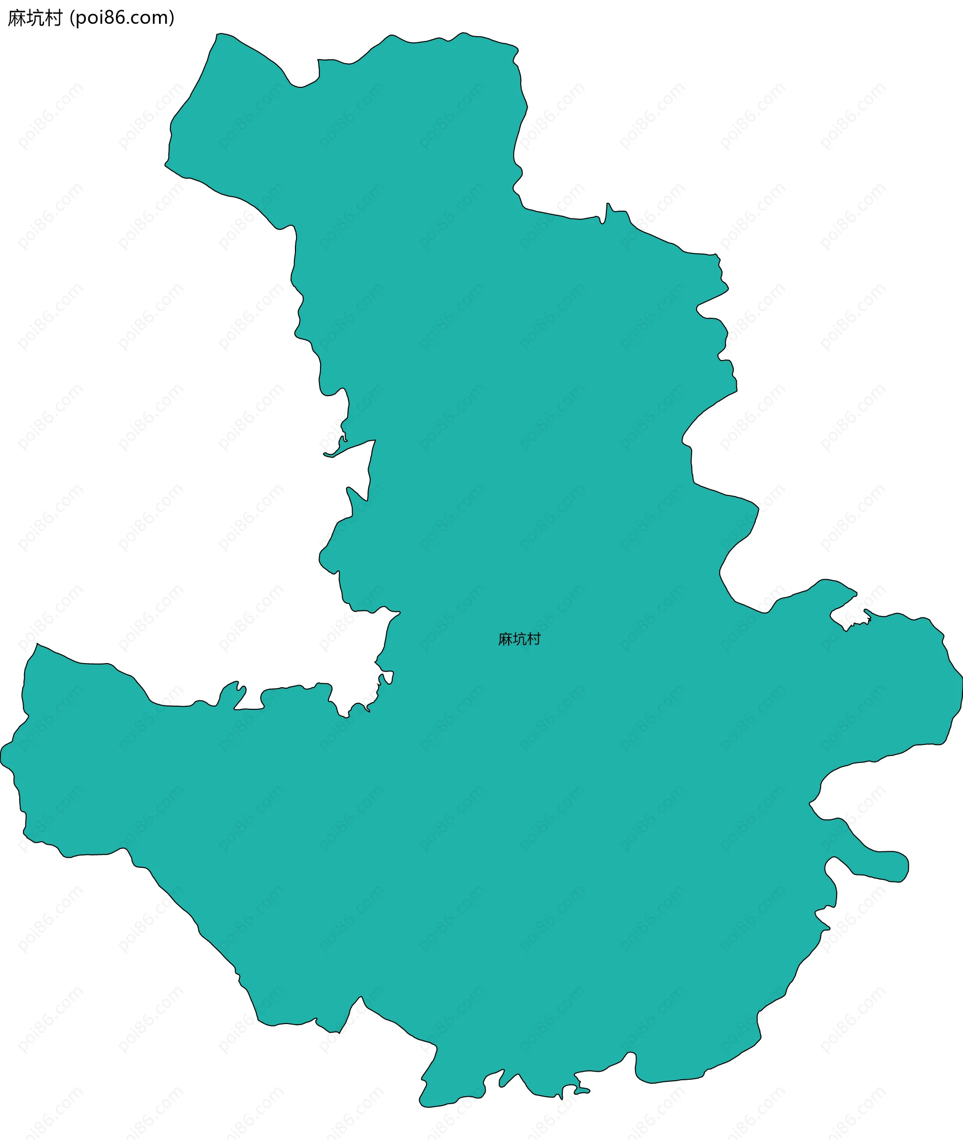 麻坑村边界地图