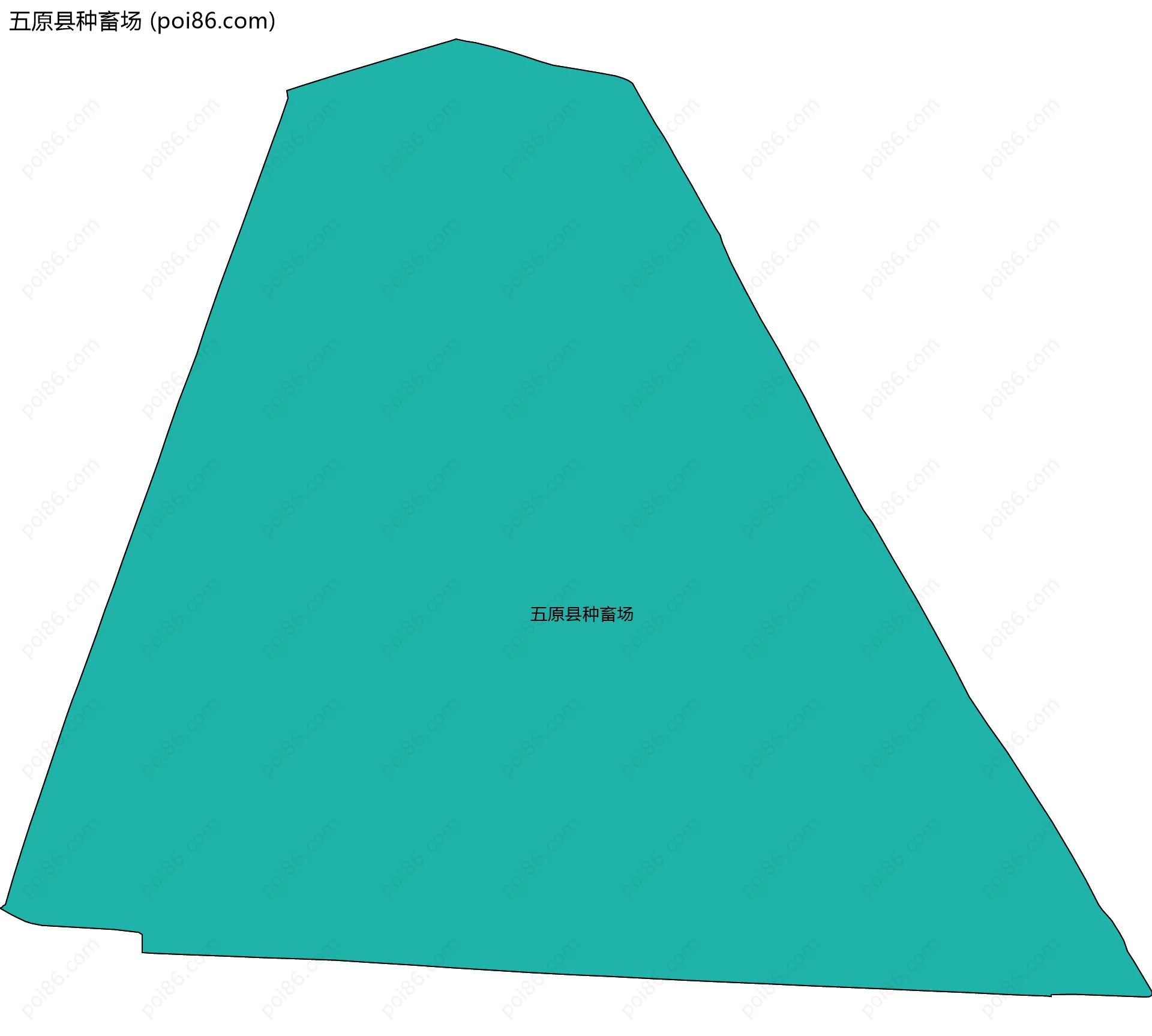 五原县种畜场边界地图(五级行政区划)