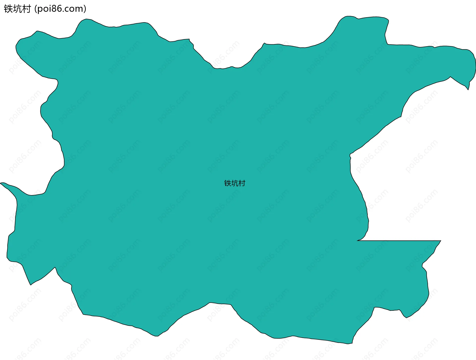铁坑村边界地图