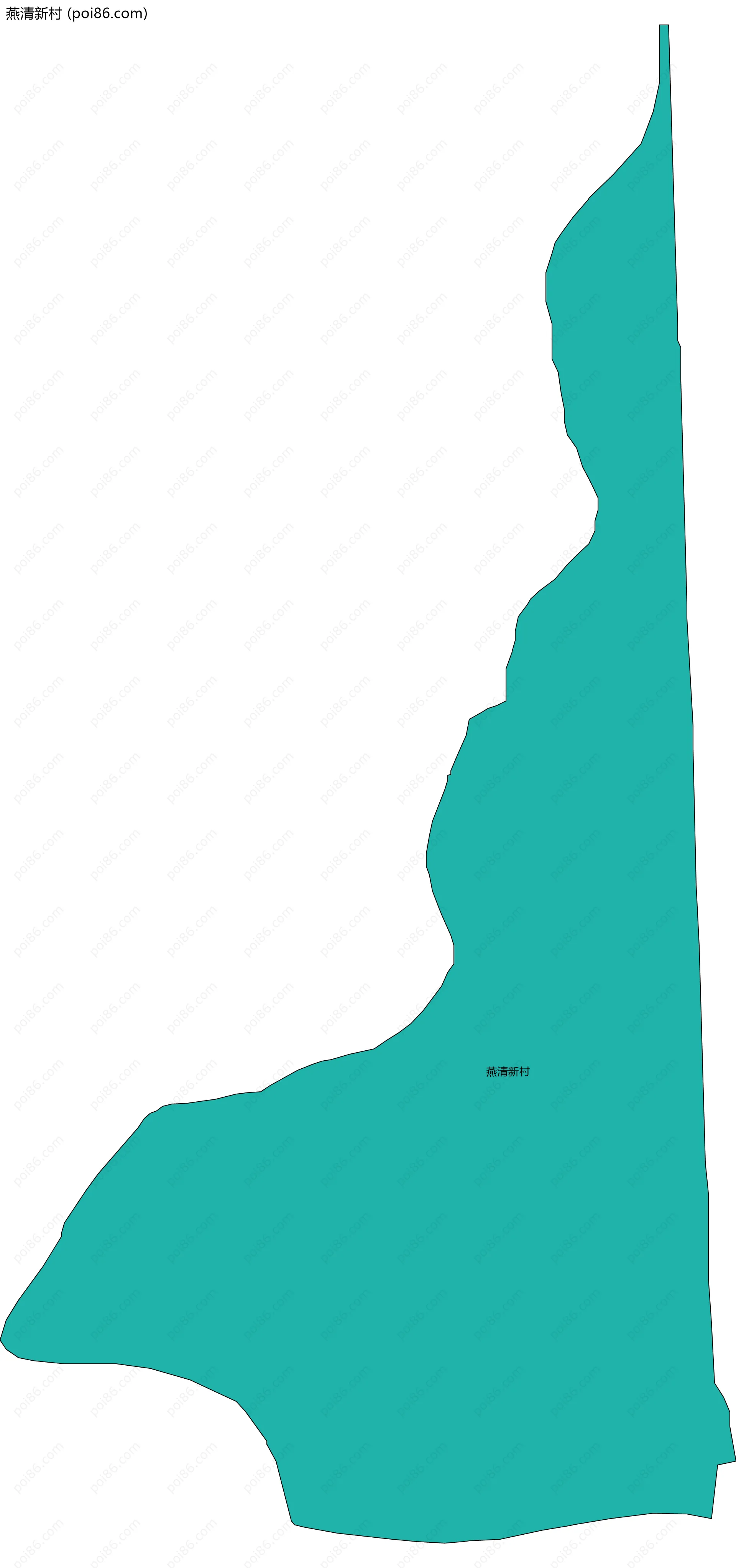 燕清新村边界地图