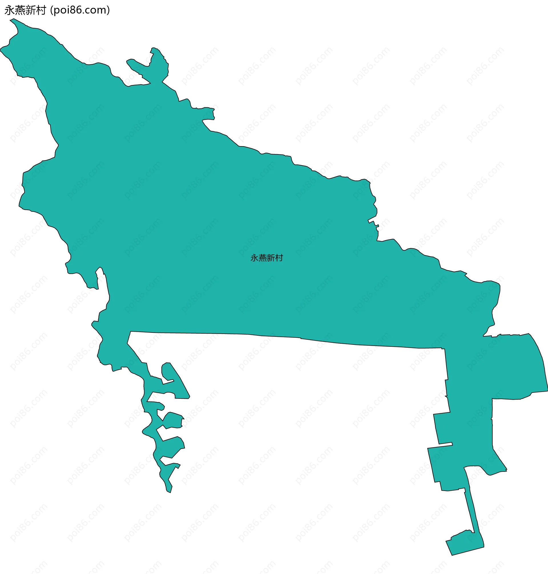 永燕新村边界地图
