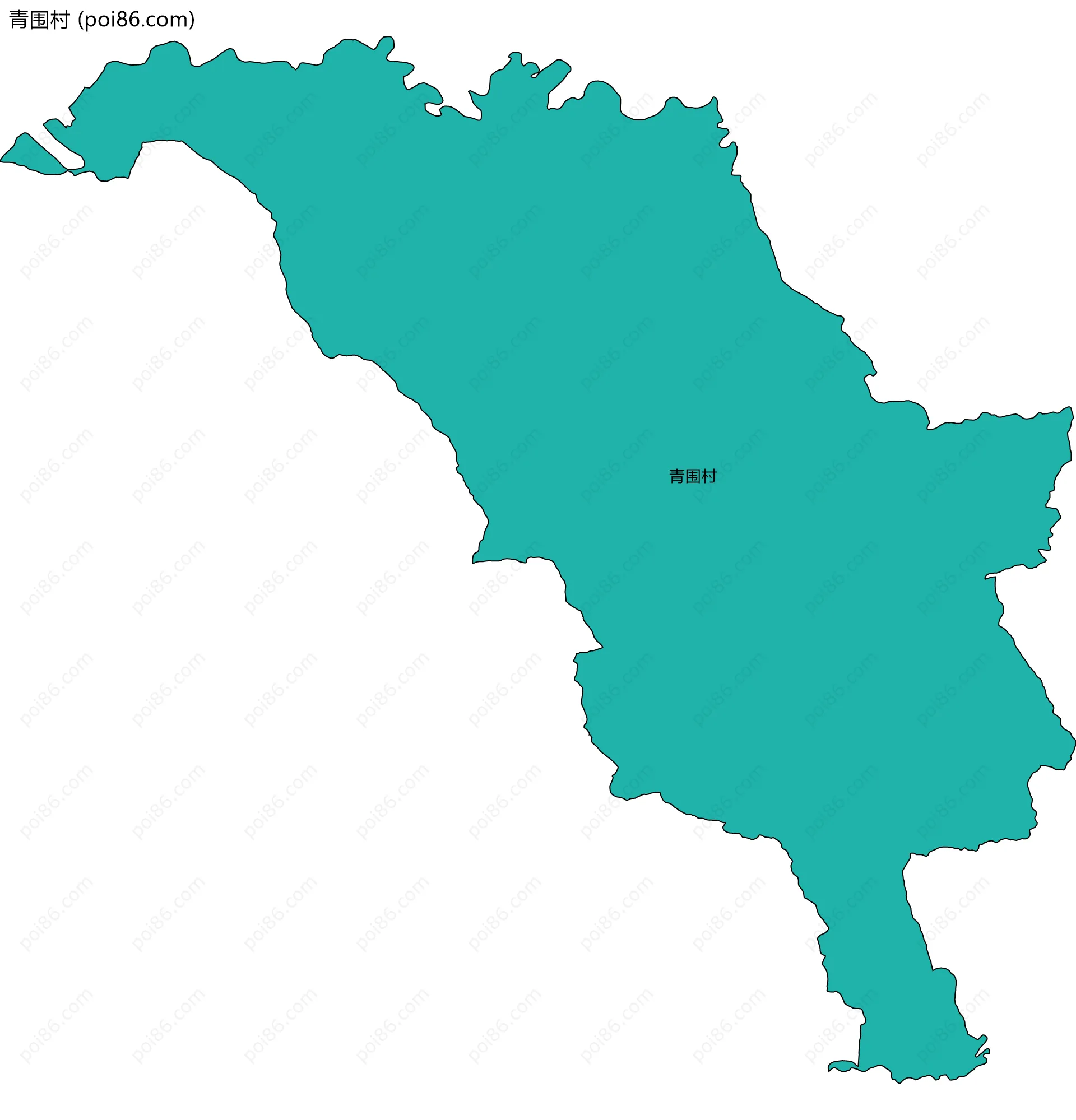 青围村边界地图