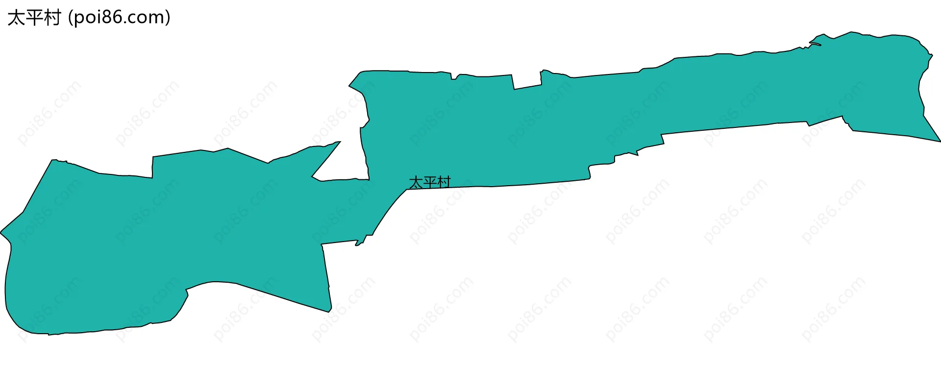 太平村边界地图