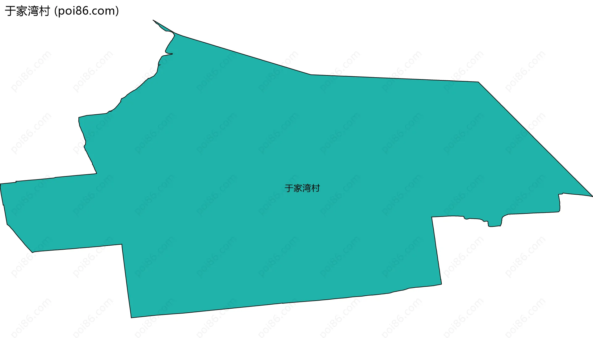 于家湾村边界地图