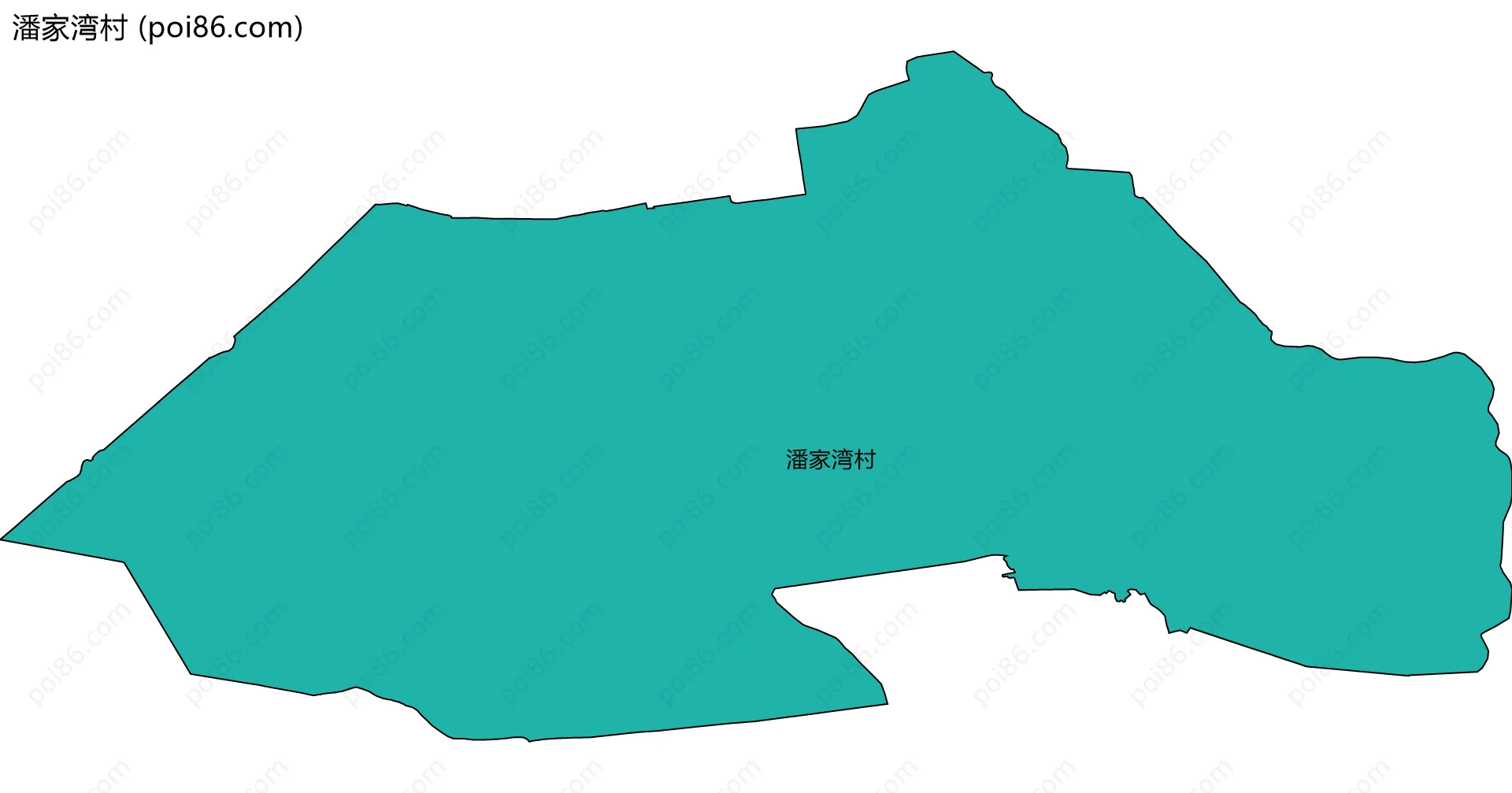 潘家湾村边界地图