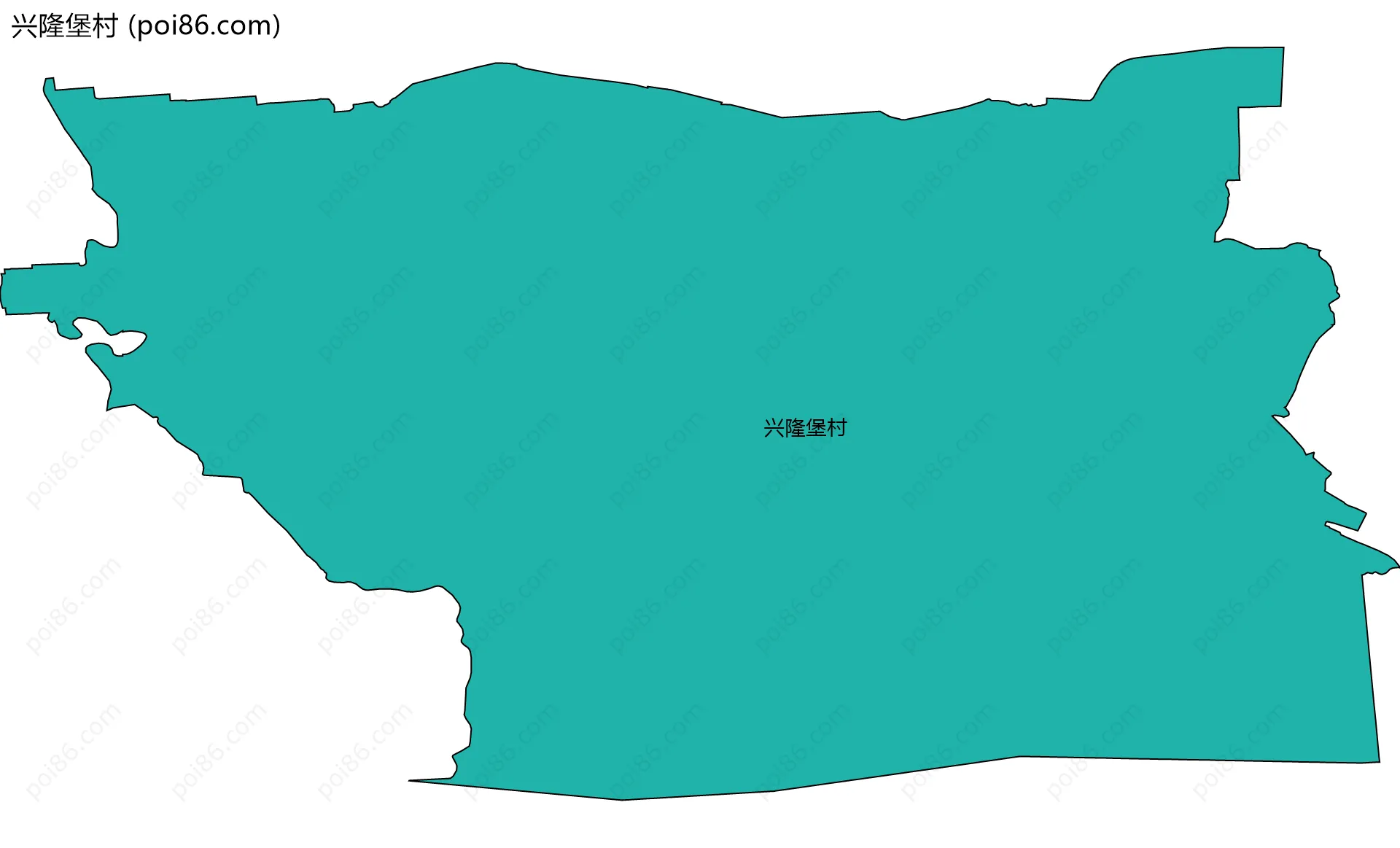 兴隆堡村边界地图