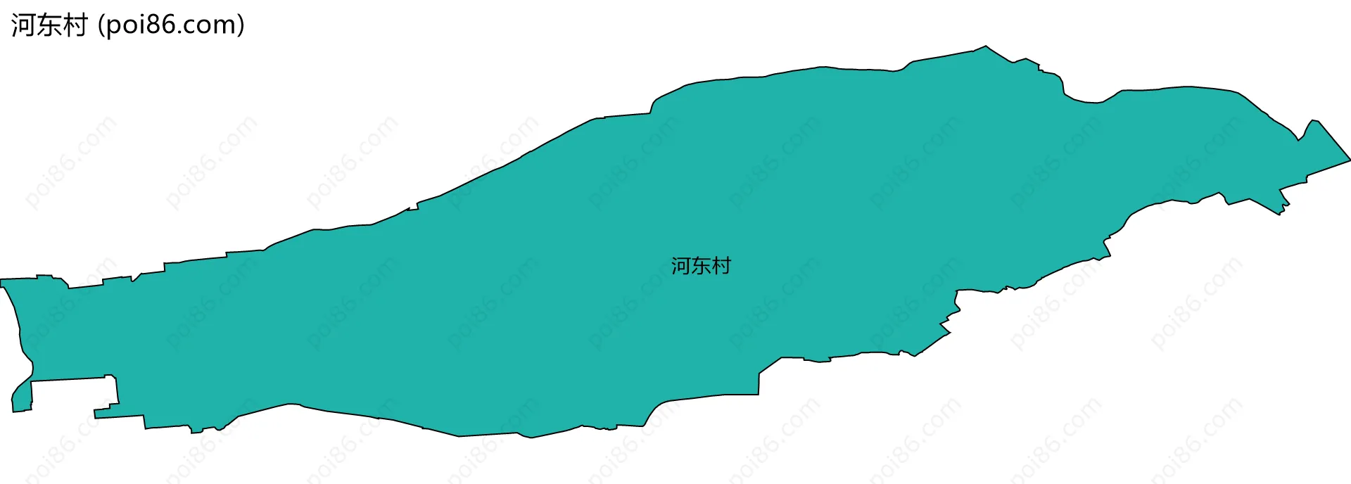 河东村边界地图