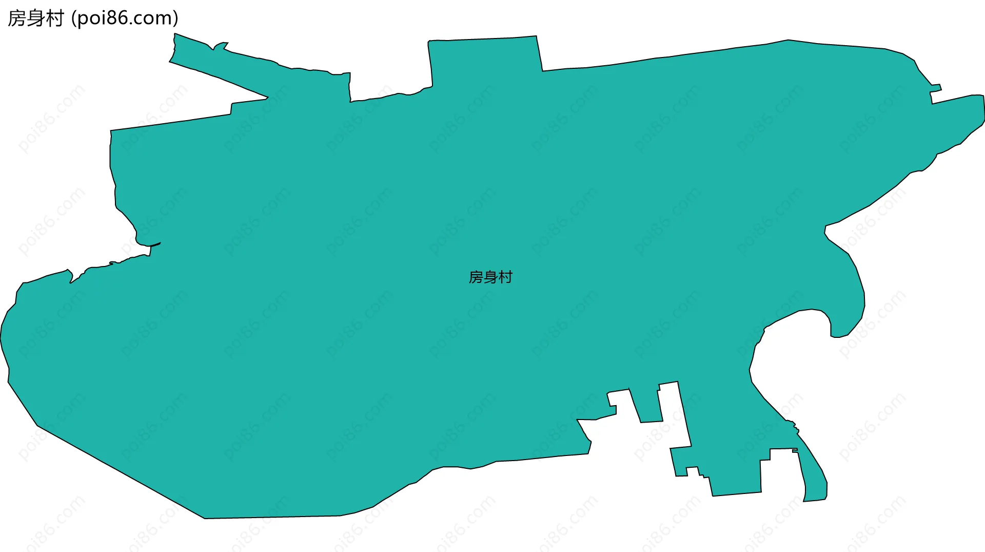 房身村边界地图