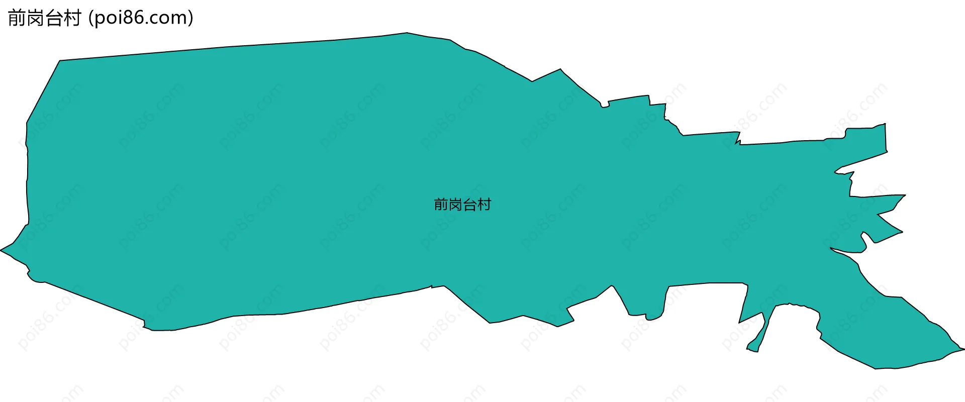 前岗台村边界地图