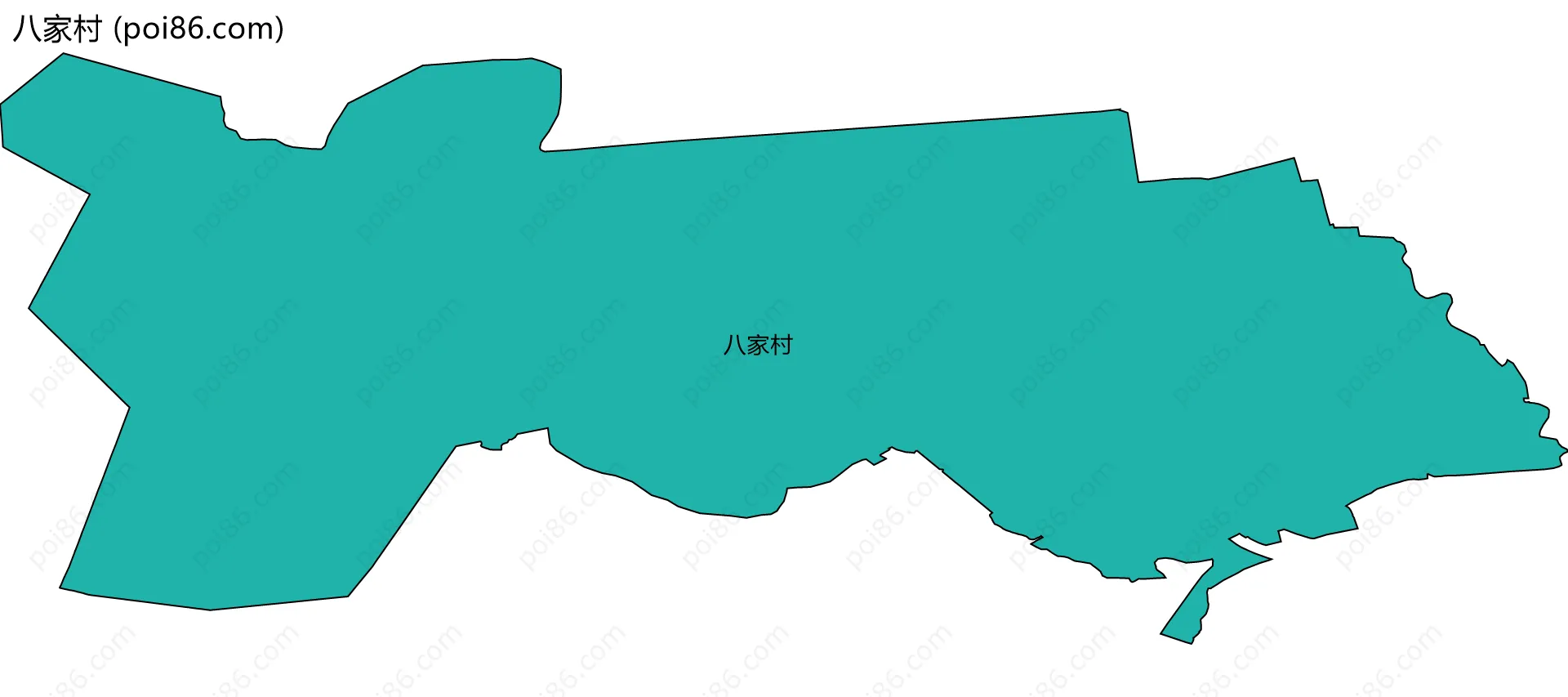 八家村边界地图