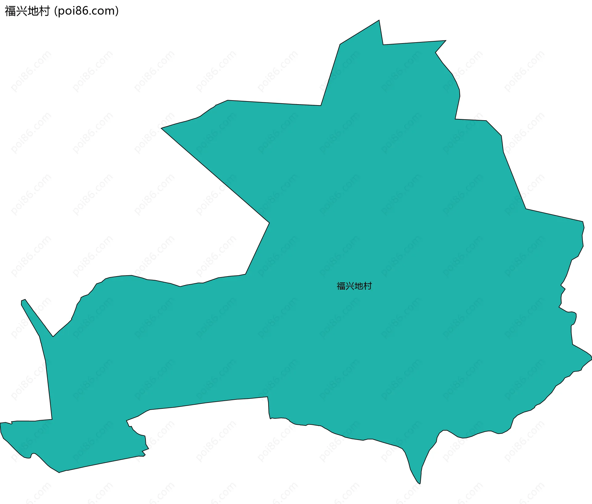 福兴地村边界地图