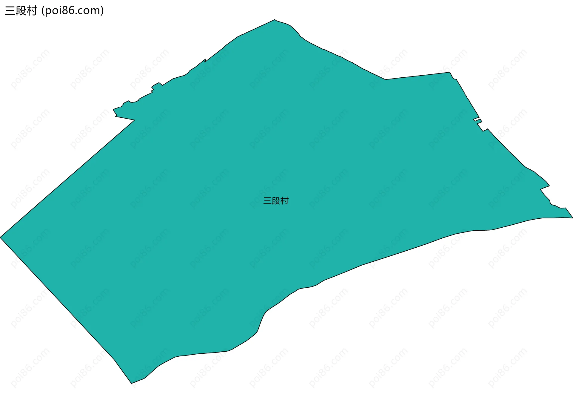 三段村边界地图