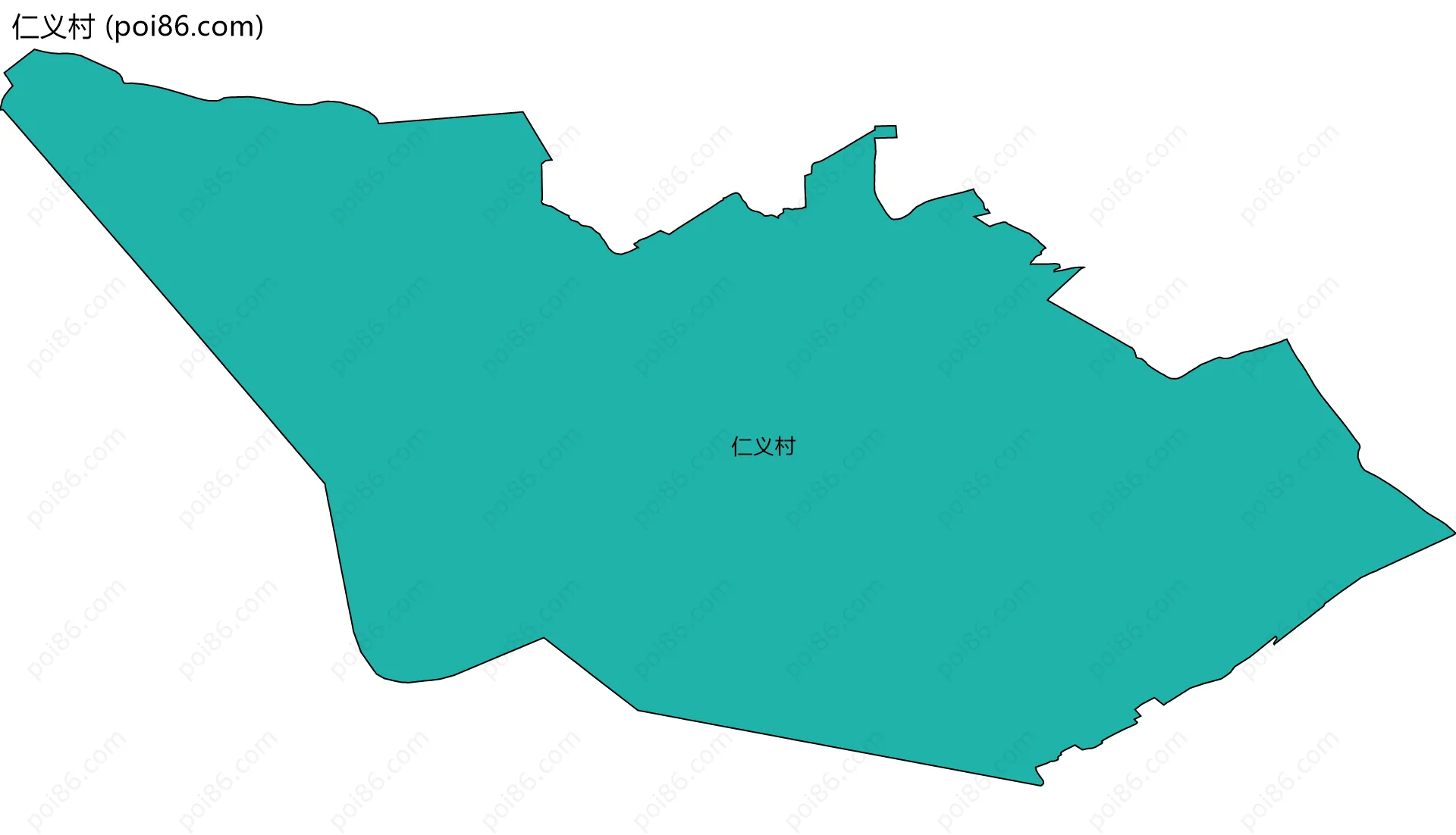 仁义村边界地图