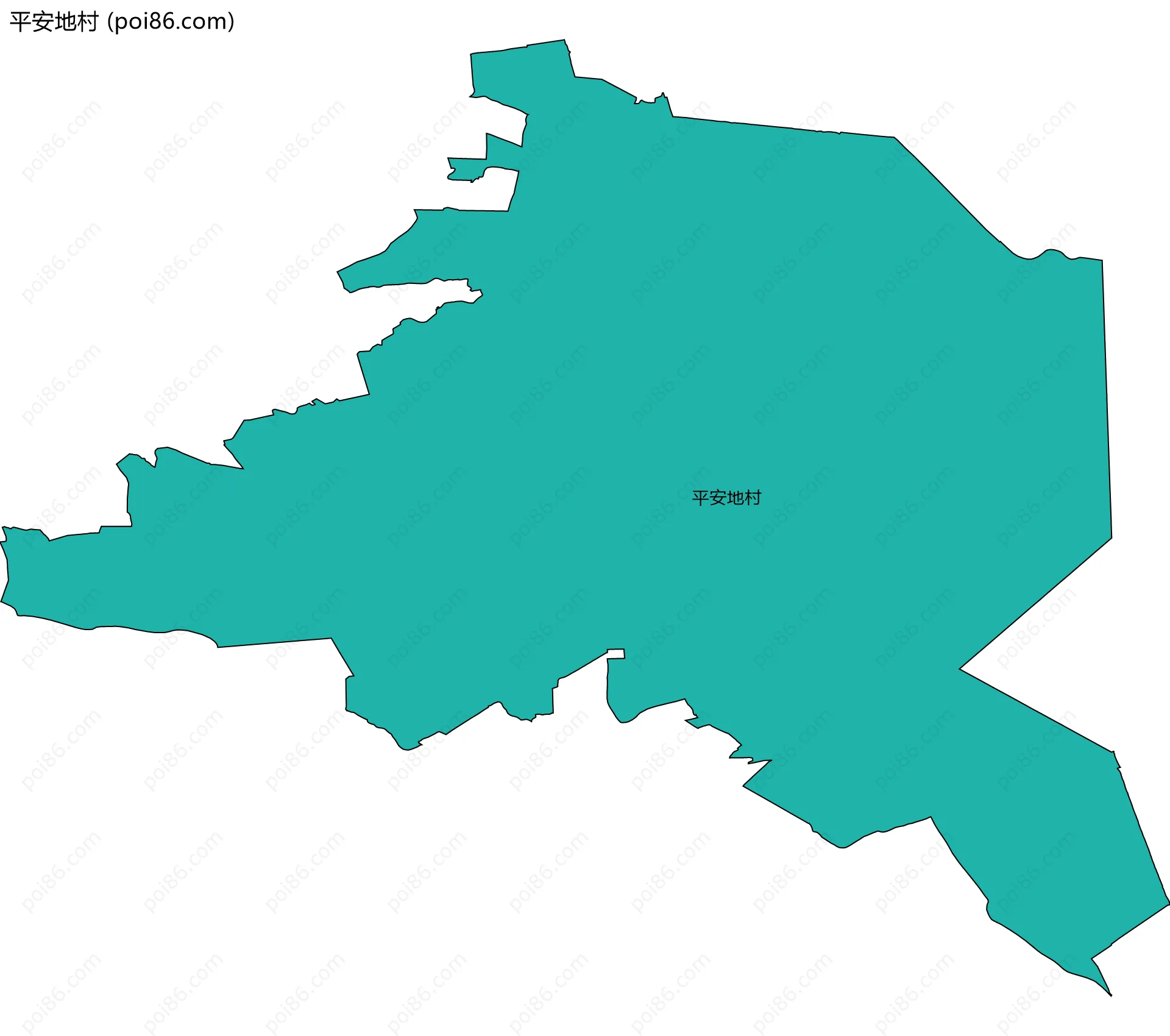 平安地村边界地图