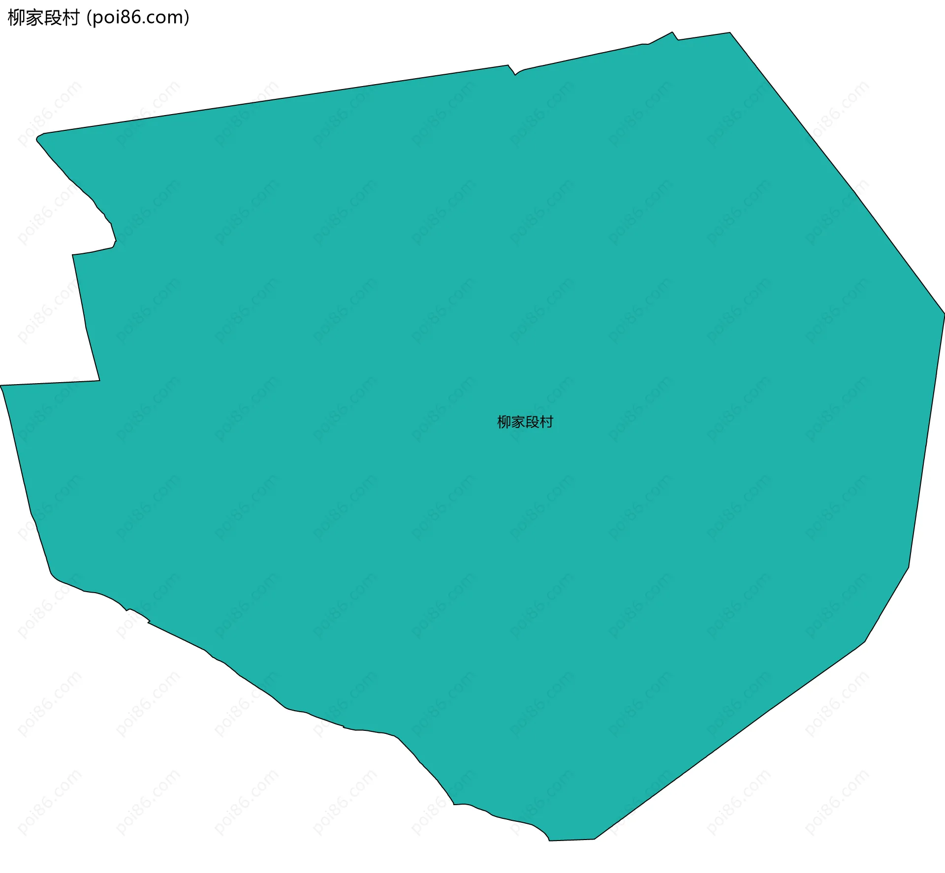 柳家段村边界地图