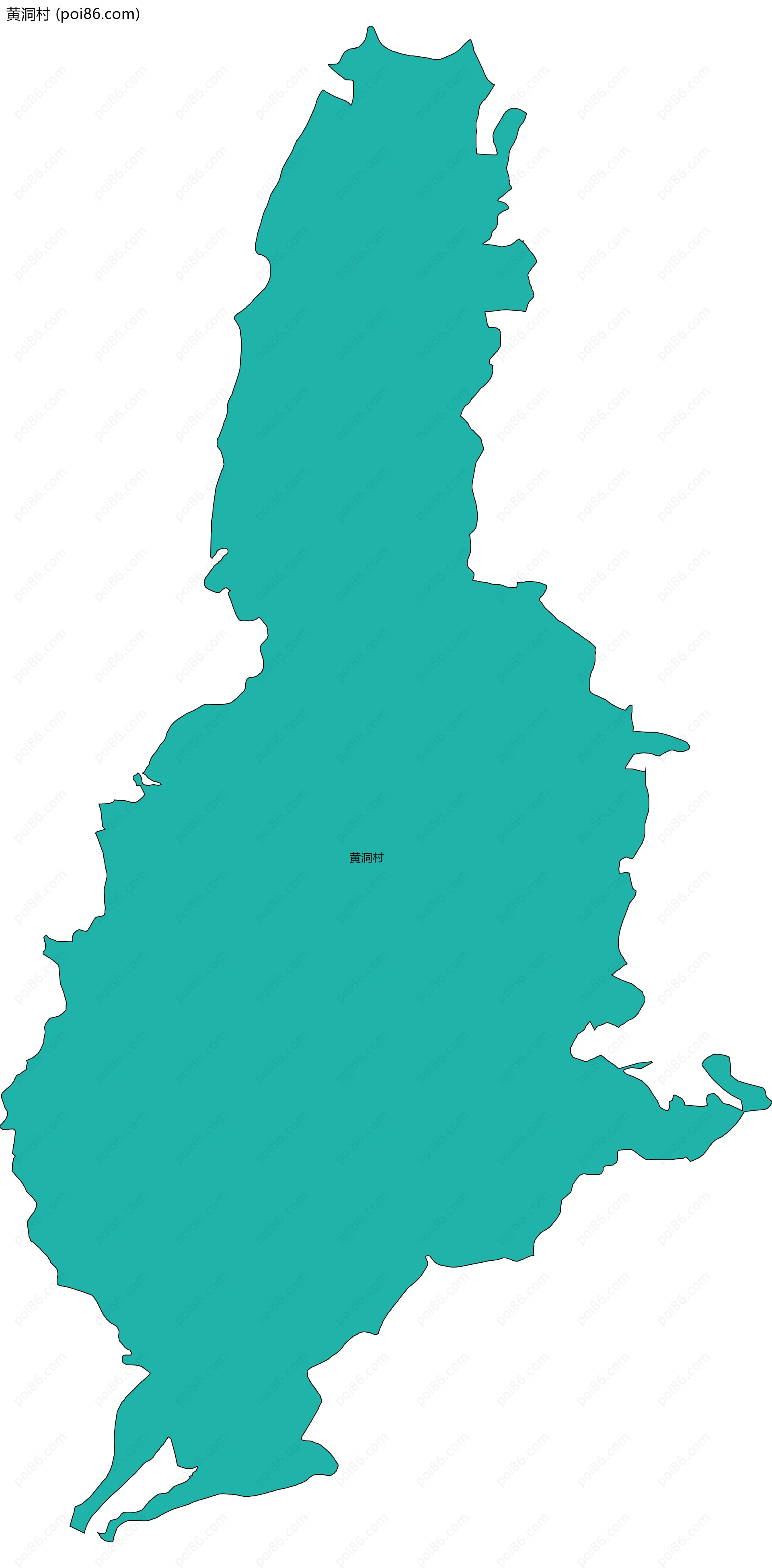 黄洞村边界地图