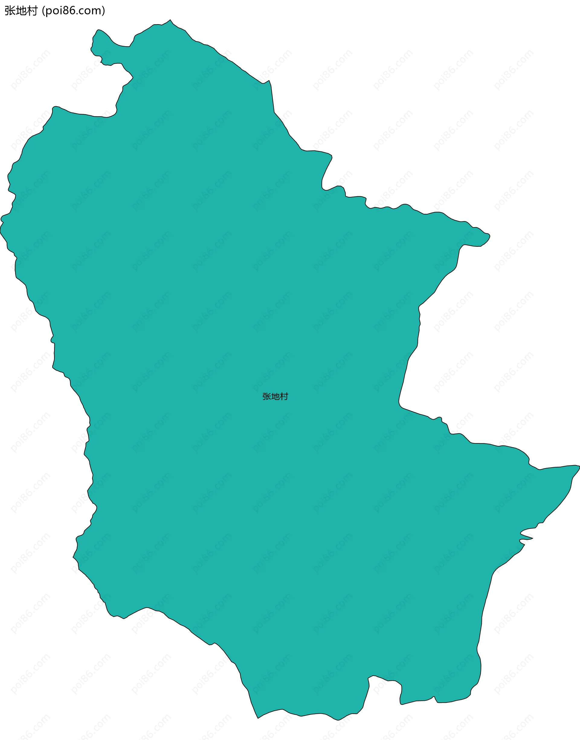 张地村边界地图