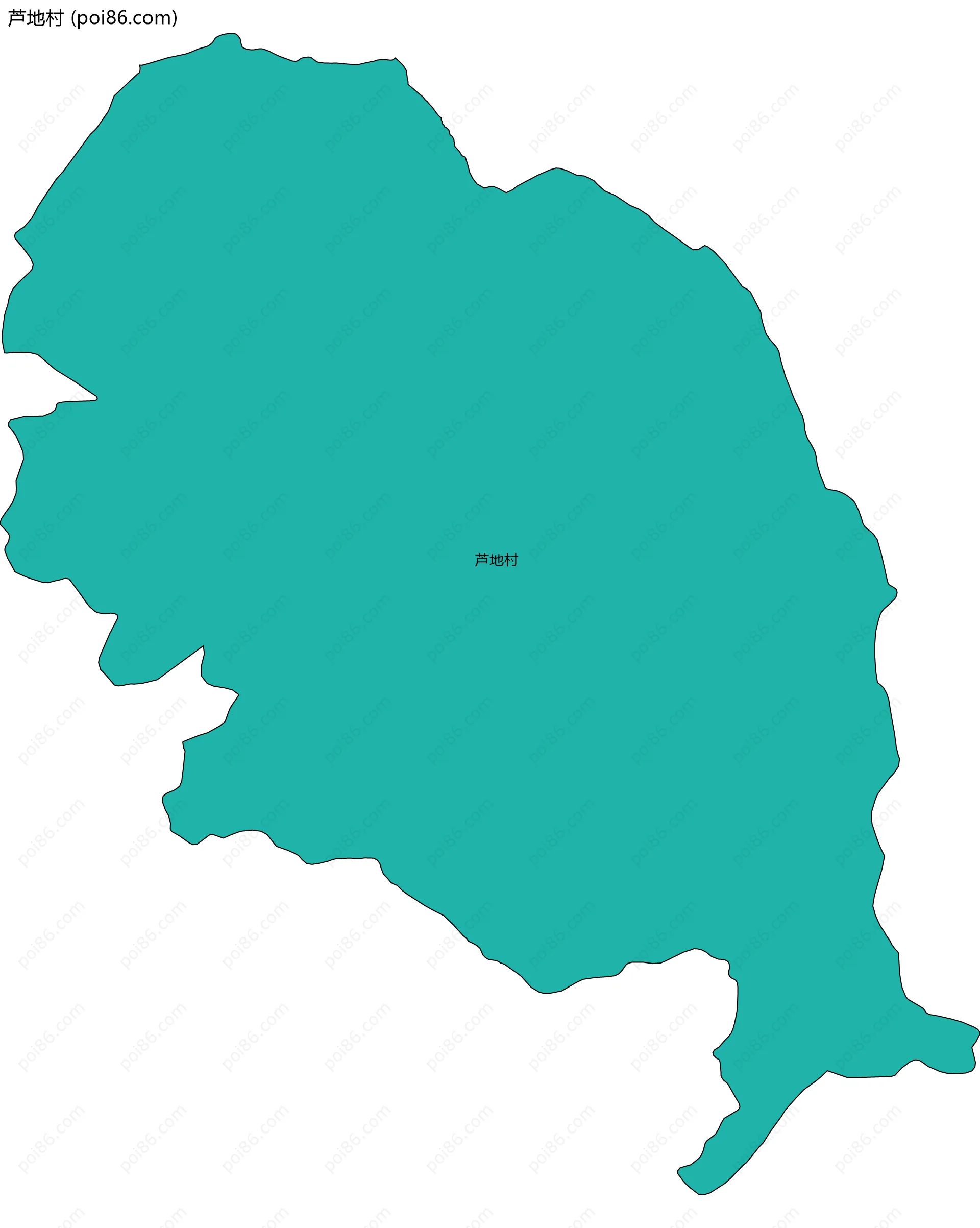 芦地村边界地图