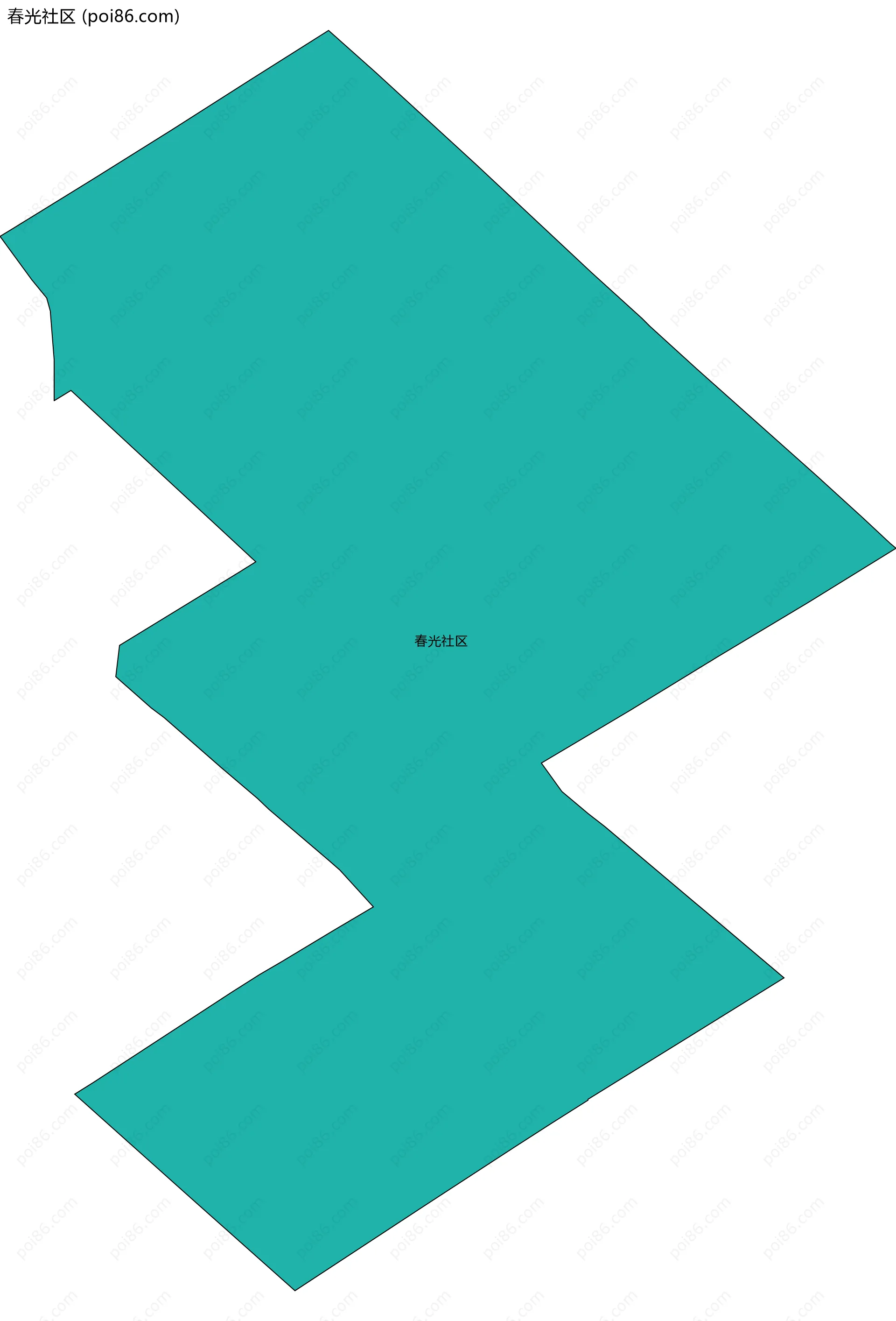 春光社区边界地图