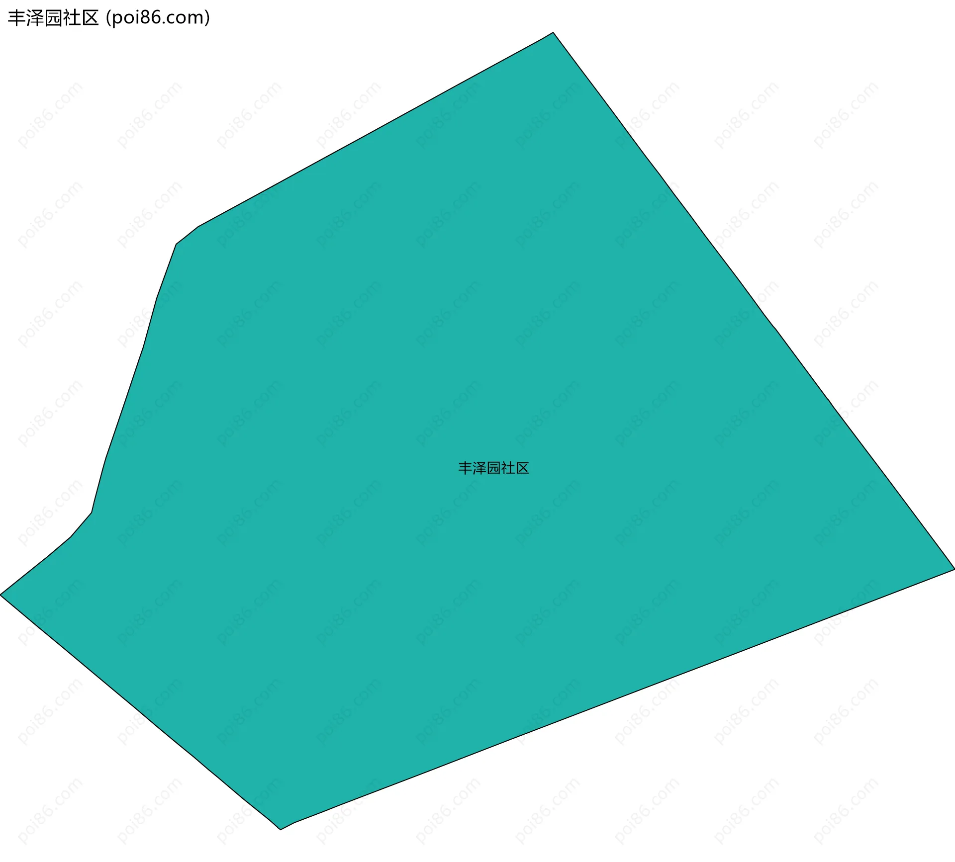丰泽园社区边界地图
