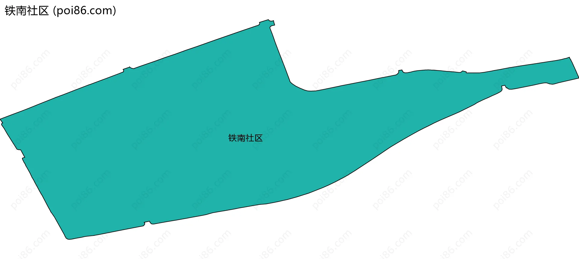 铁南社区边界地图