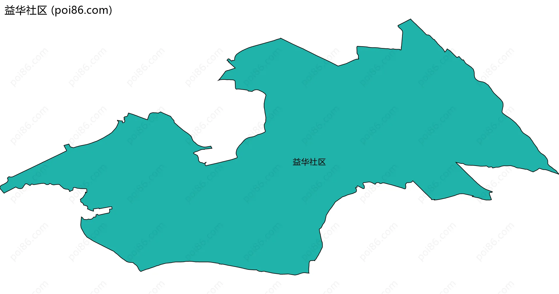 益华社区边界地图