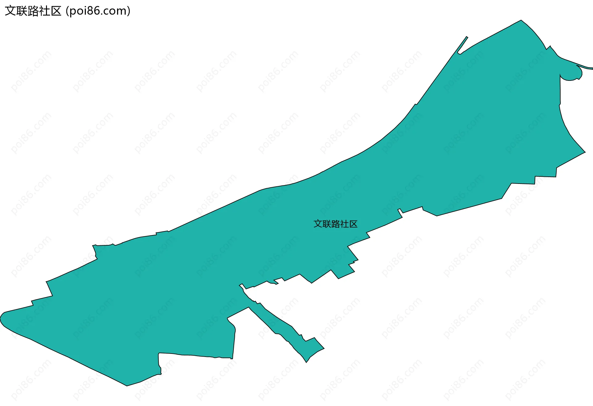 文联路社区边界地图