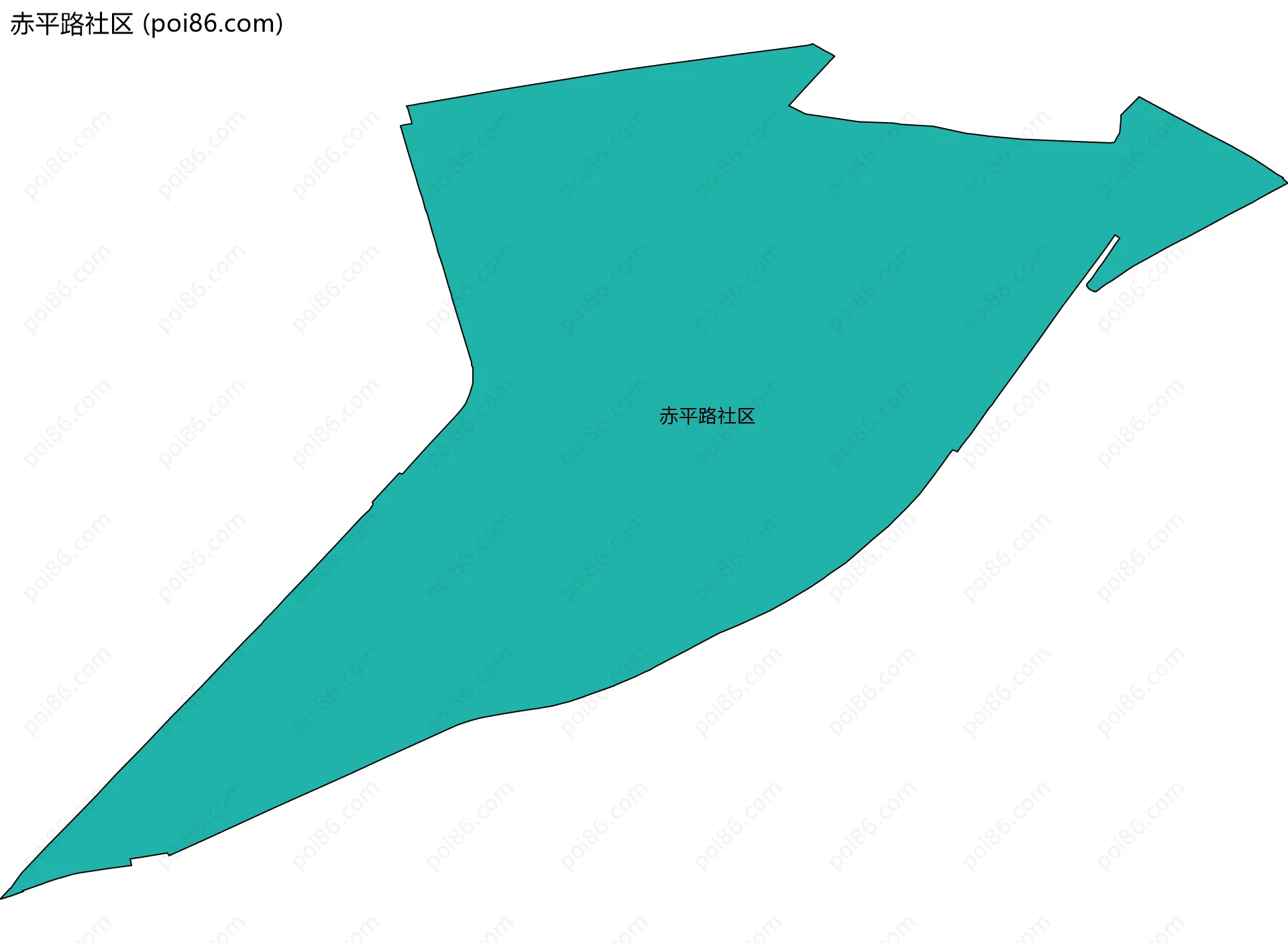 赤平路社区边界地图