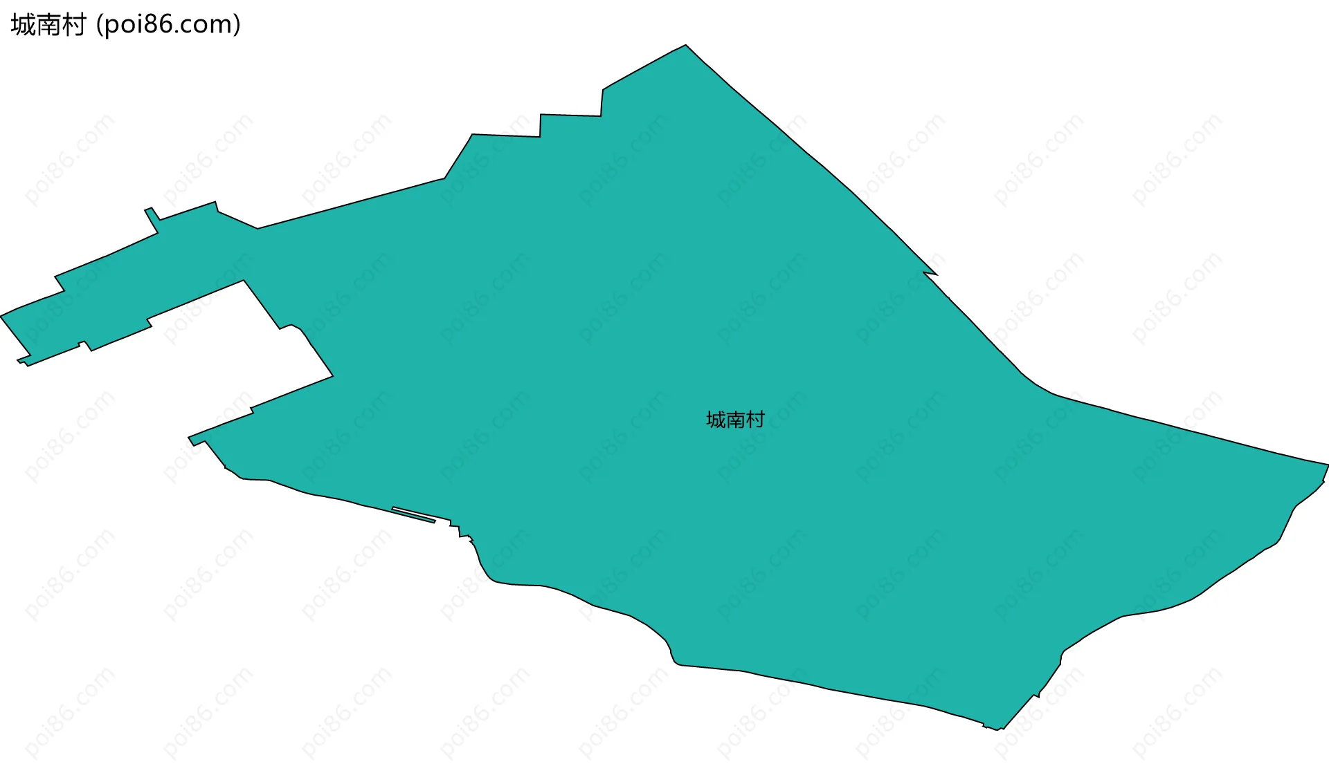 城南村边界地图