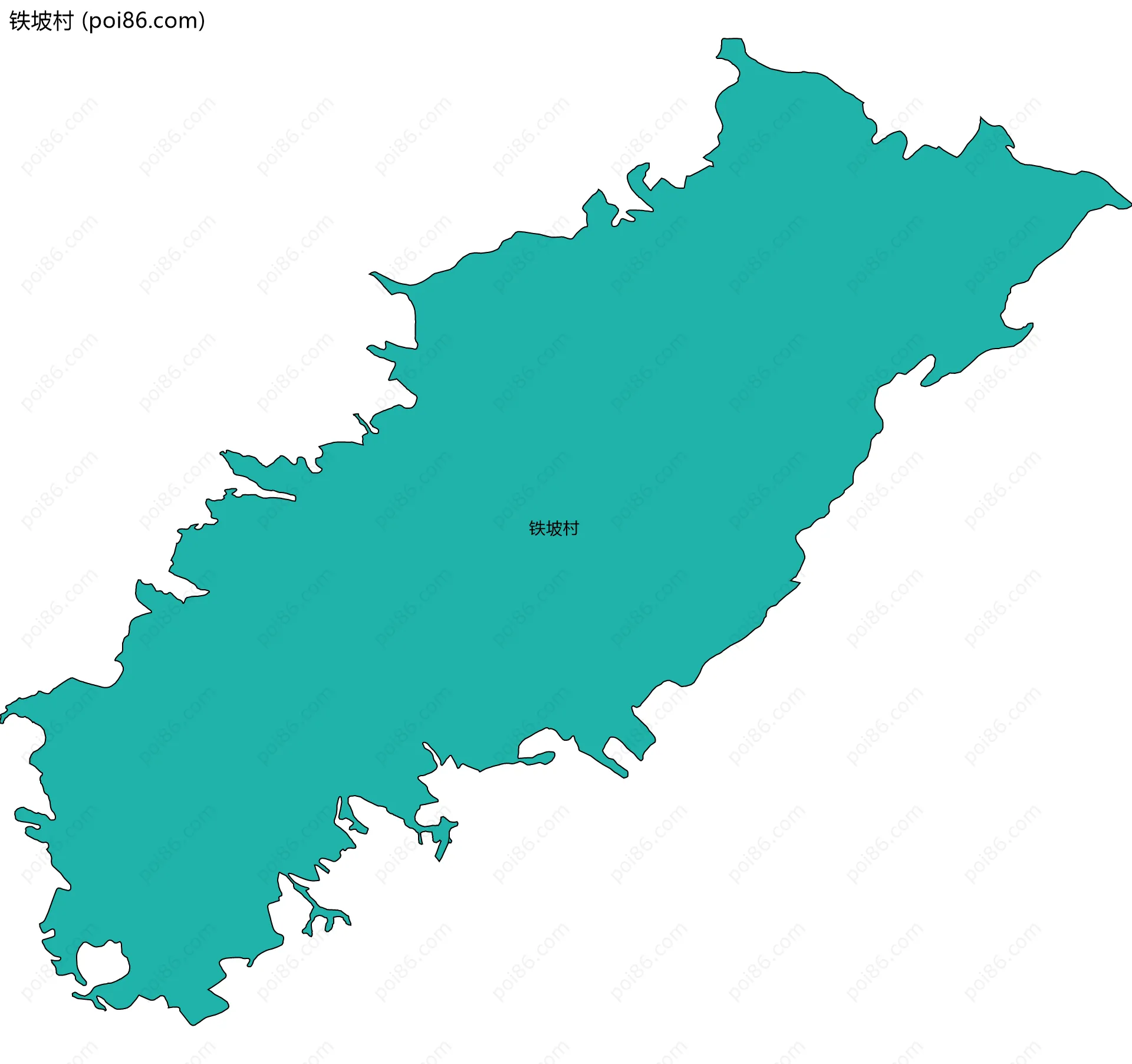 铁坡村边界地图