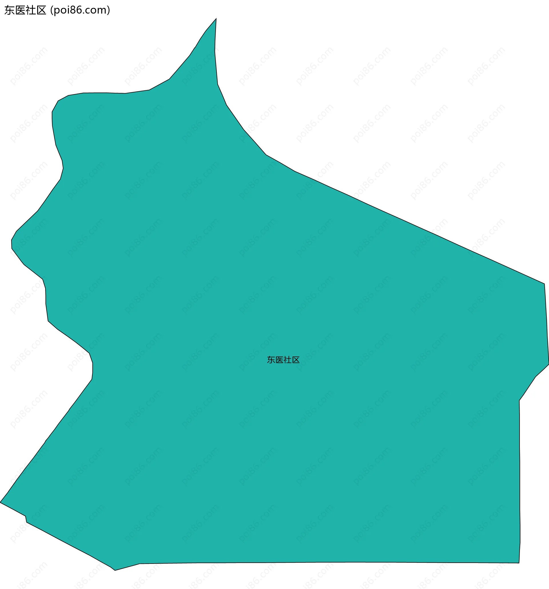 东医社区边界地图