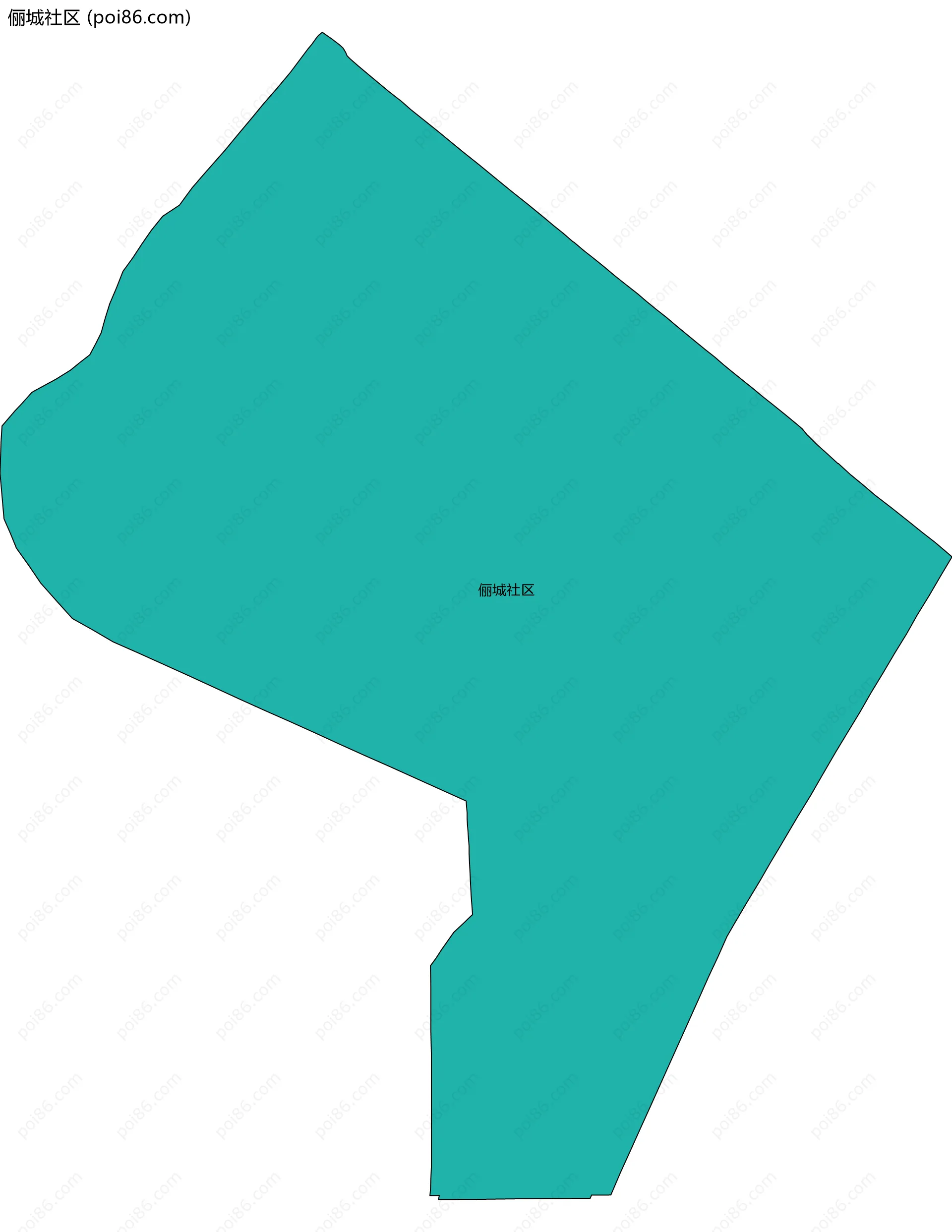 俪城社区边界地图