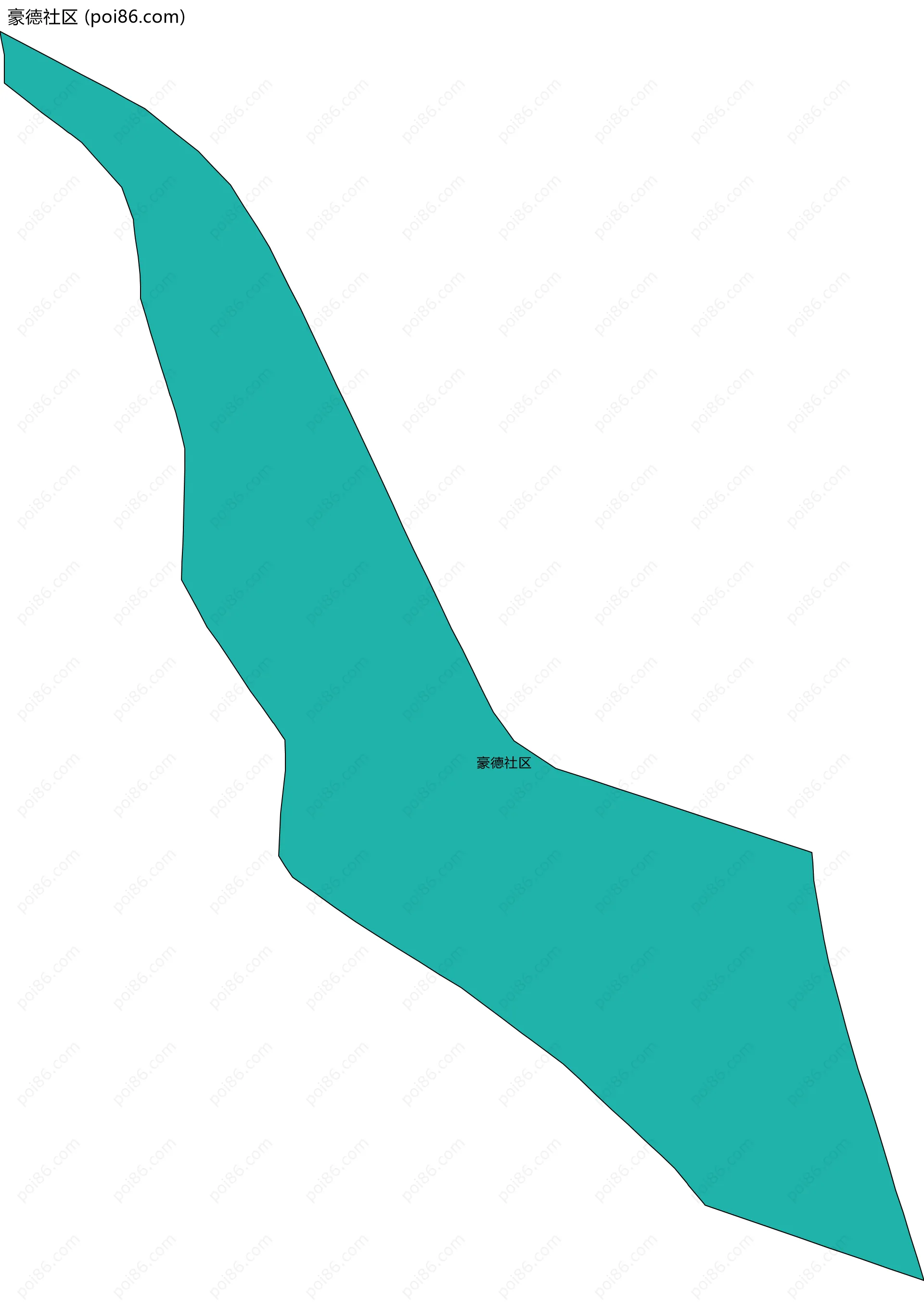 豪德社区边界地图