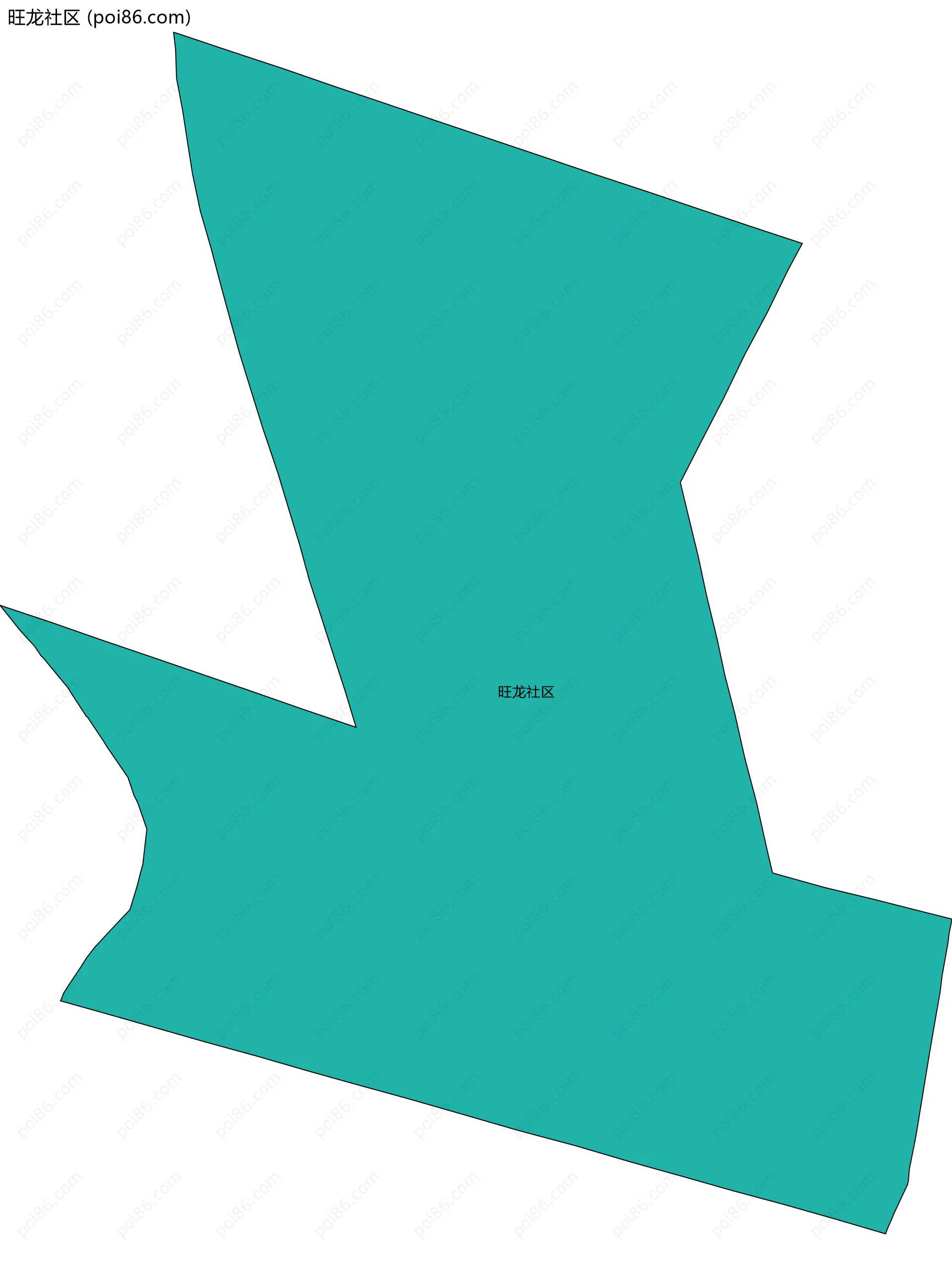 旺龙社区边界地图