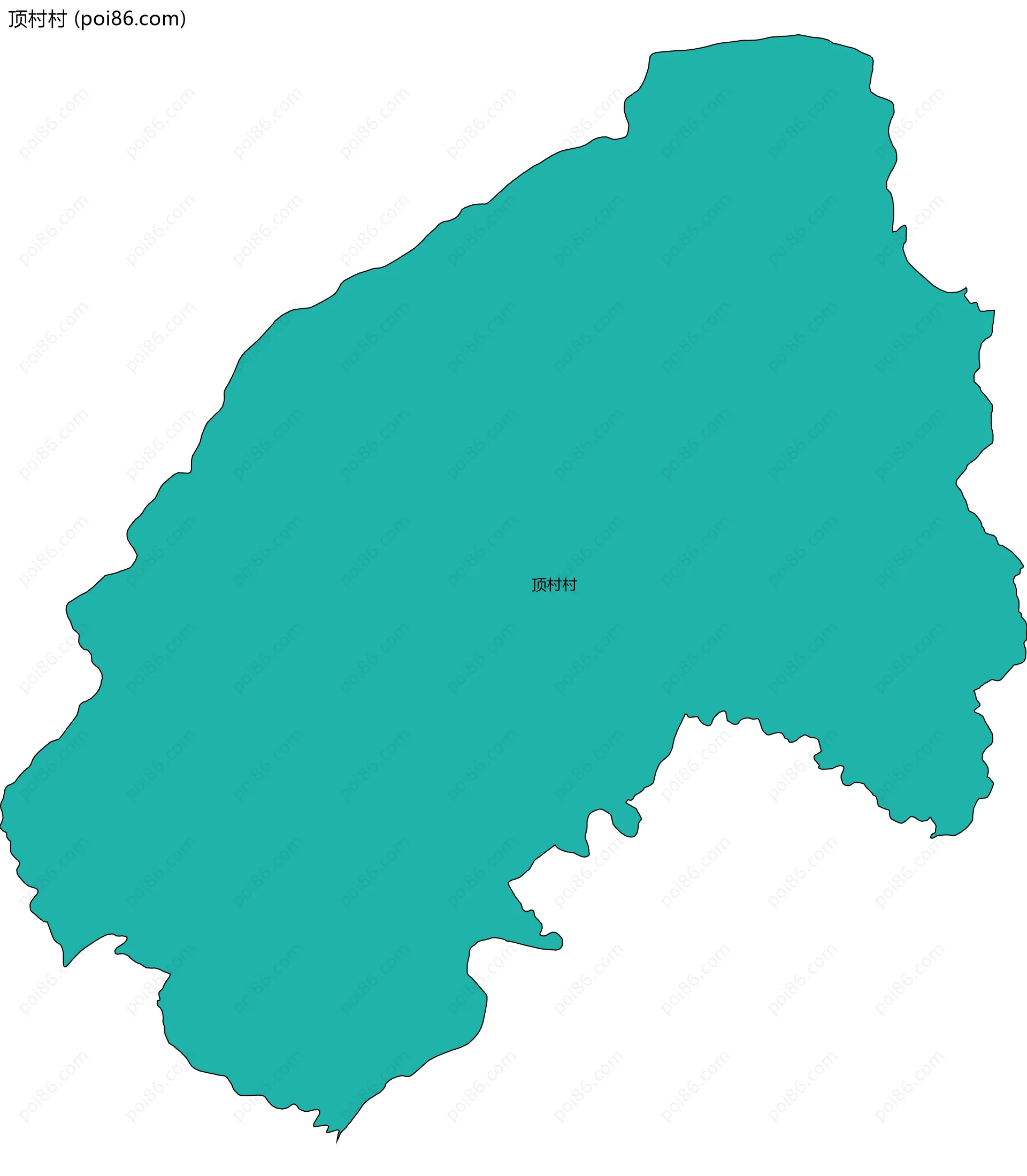 顶村村边界地图