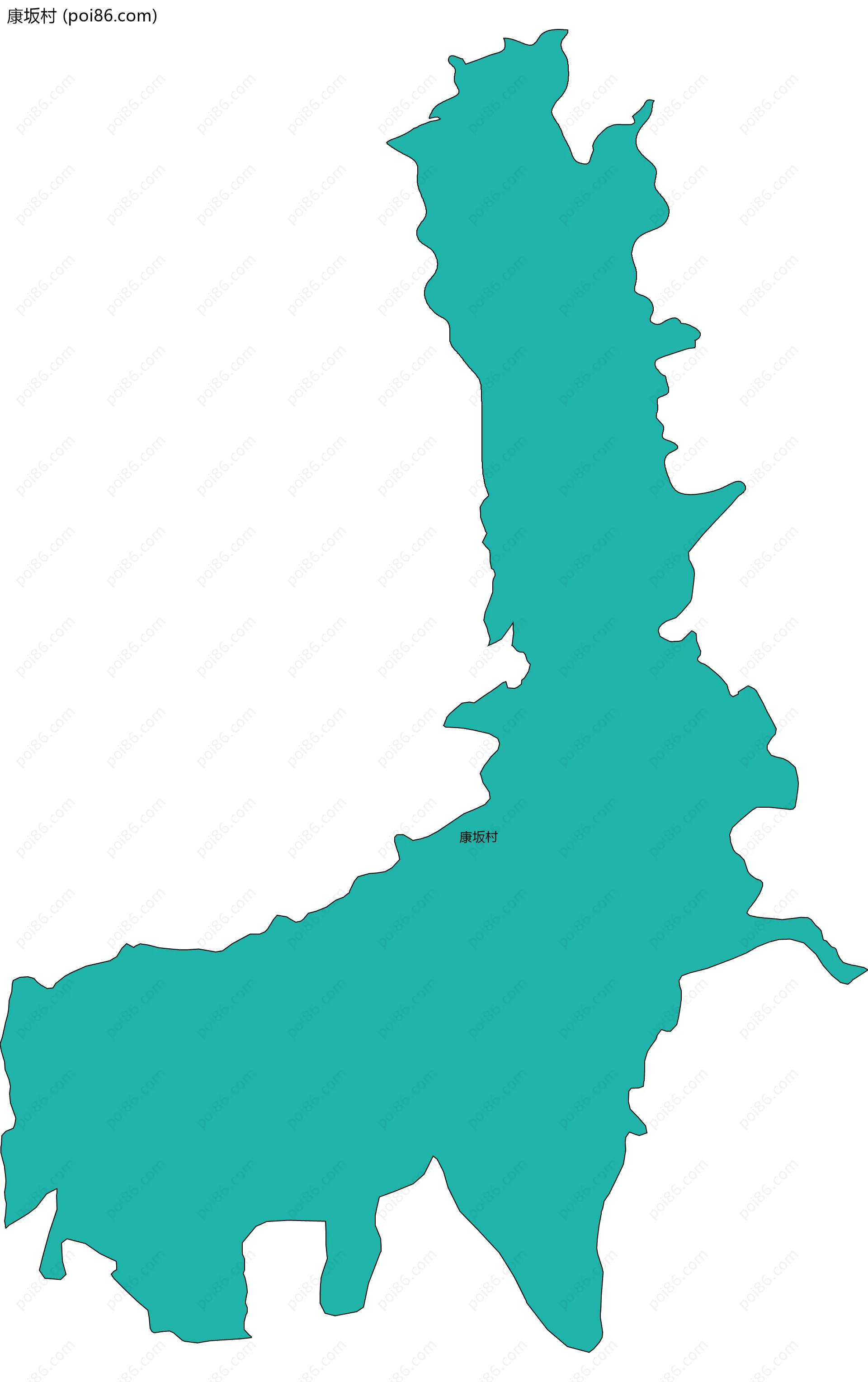 康坂村边界地图