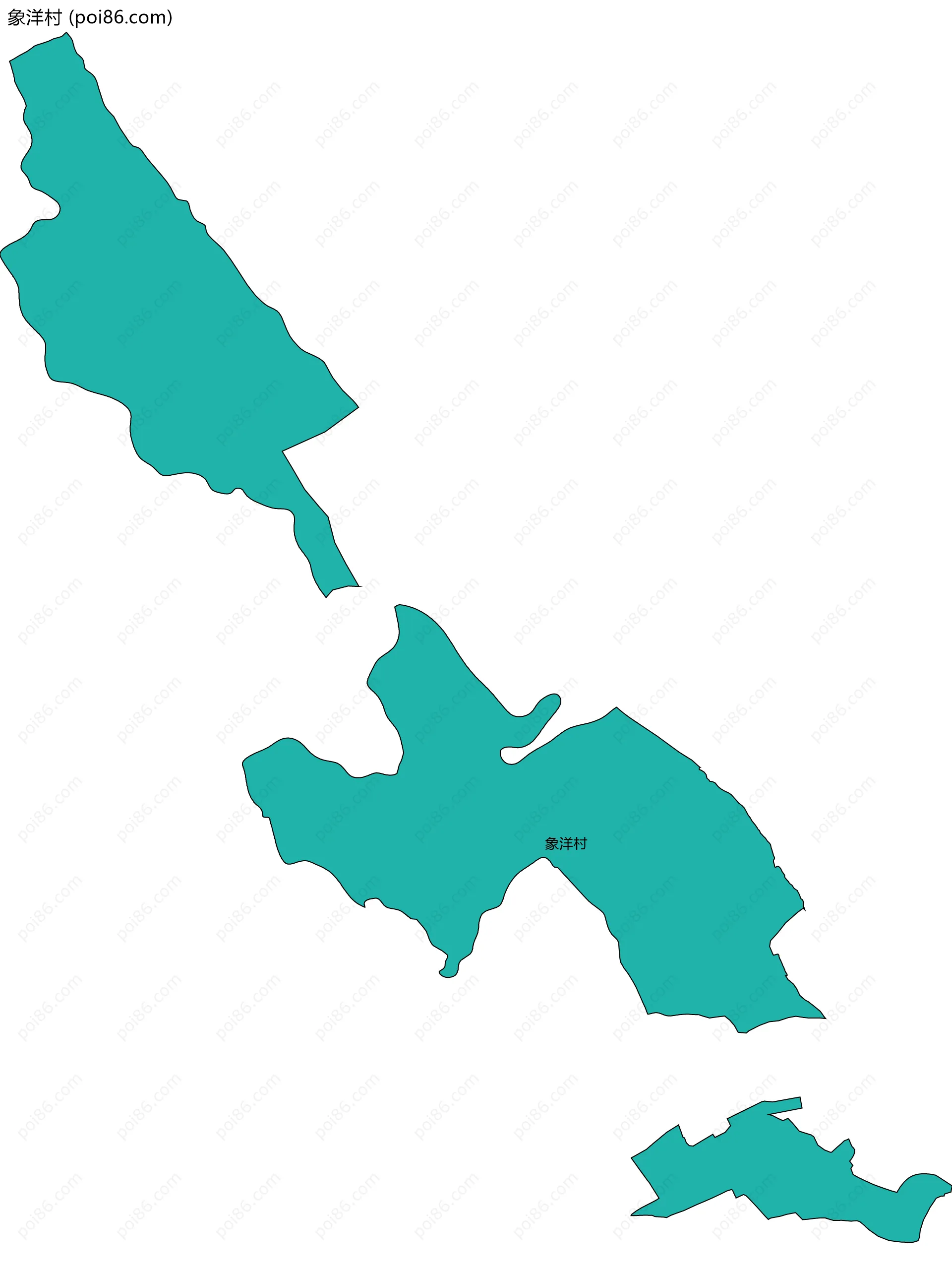 象洋村边界地图