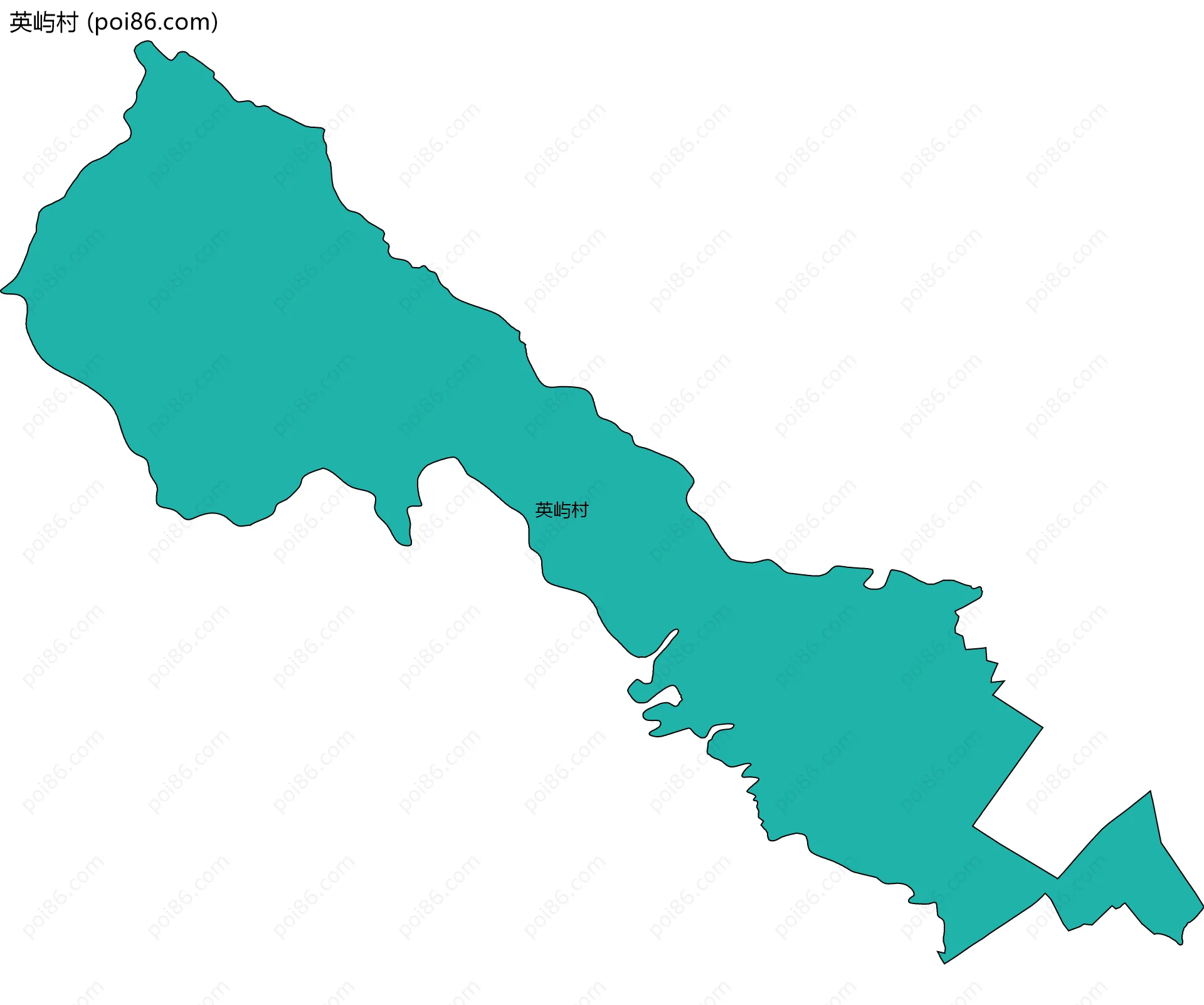 英屿村边界地图