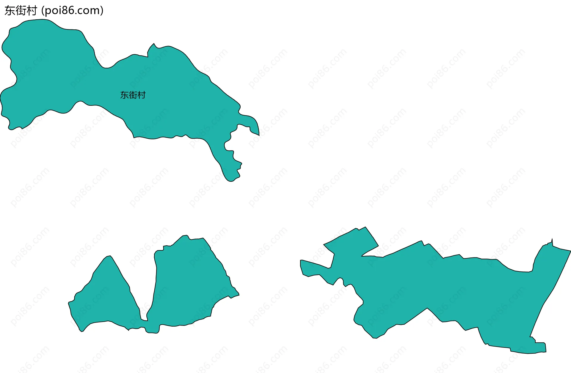 东街村边界地图