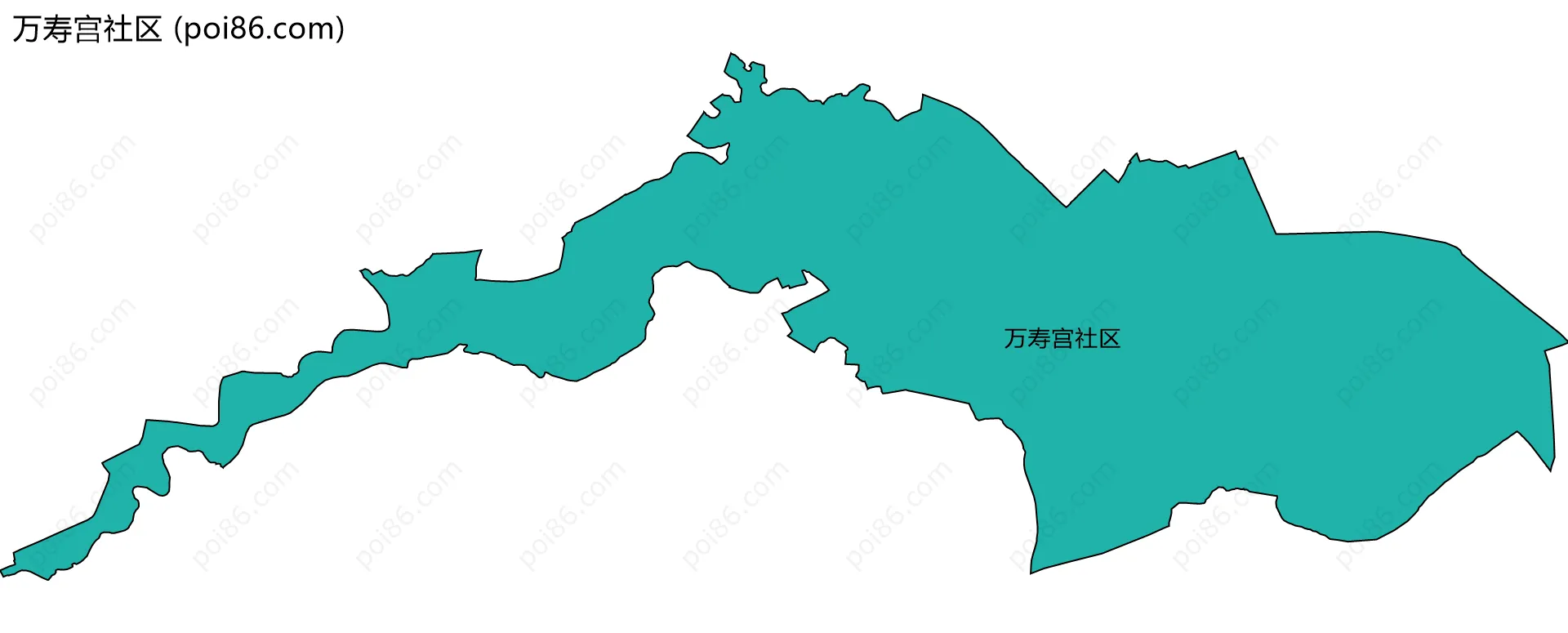 万寿宫社区边界地图