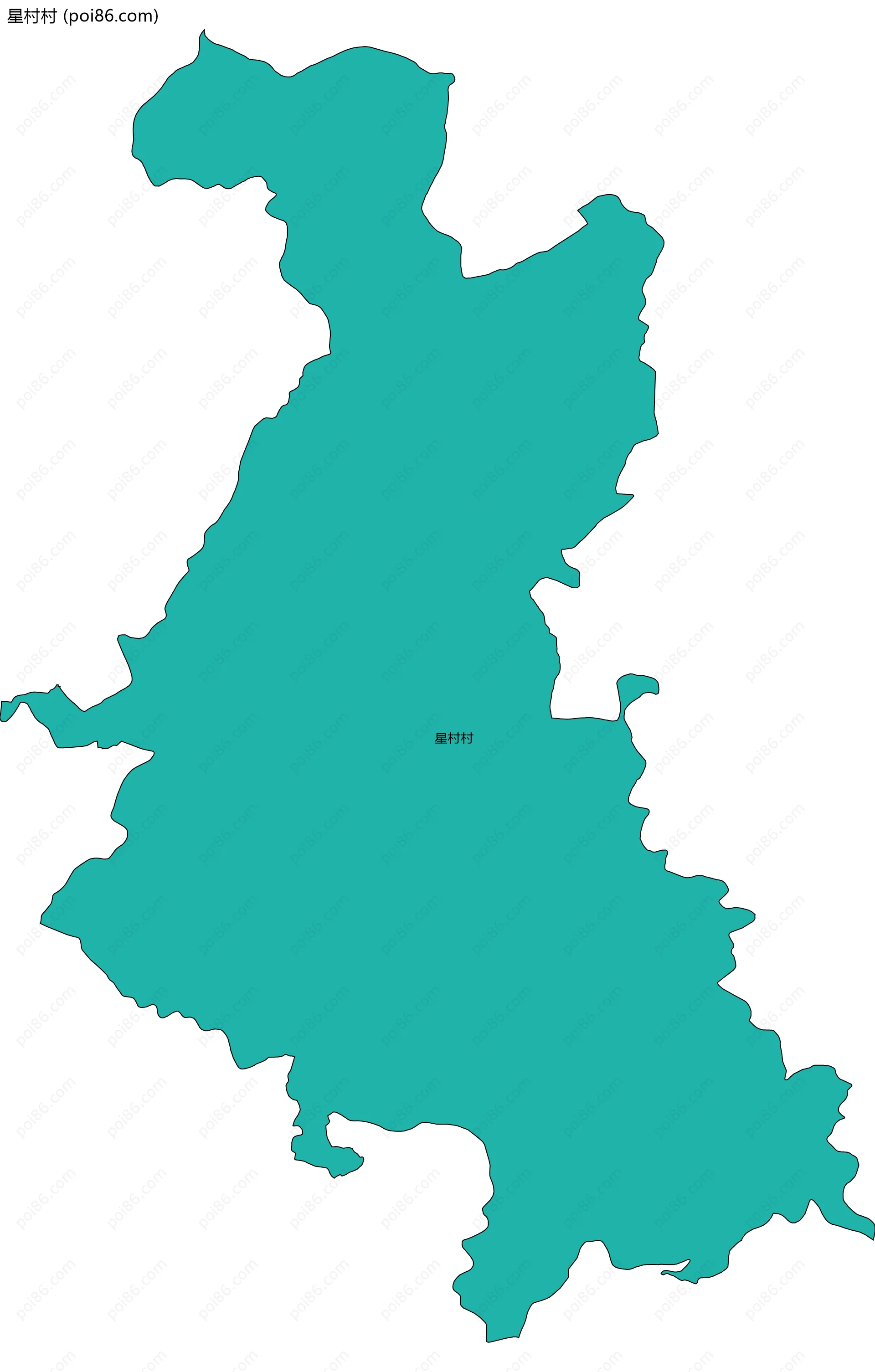 星村村边界地图