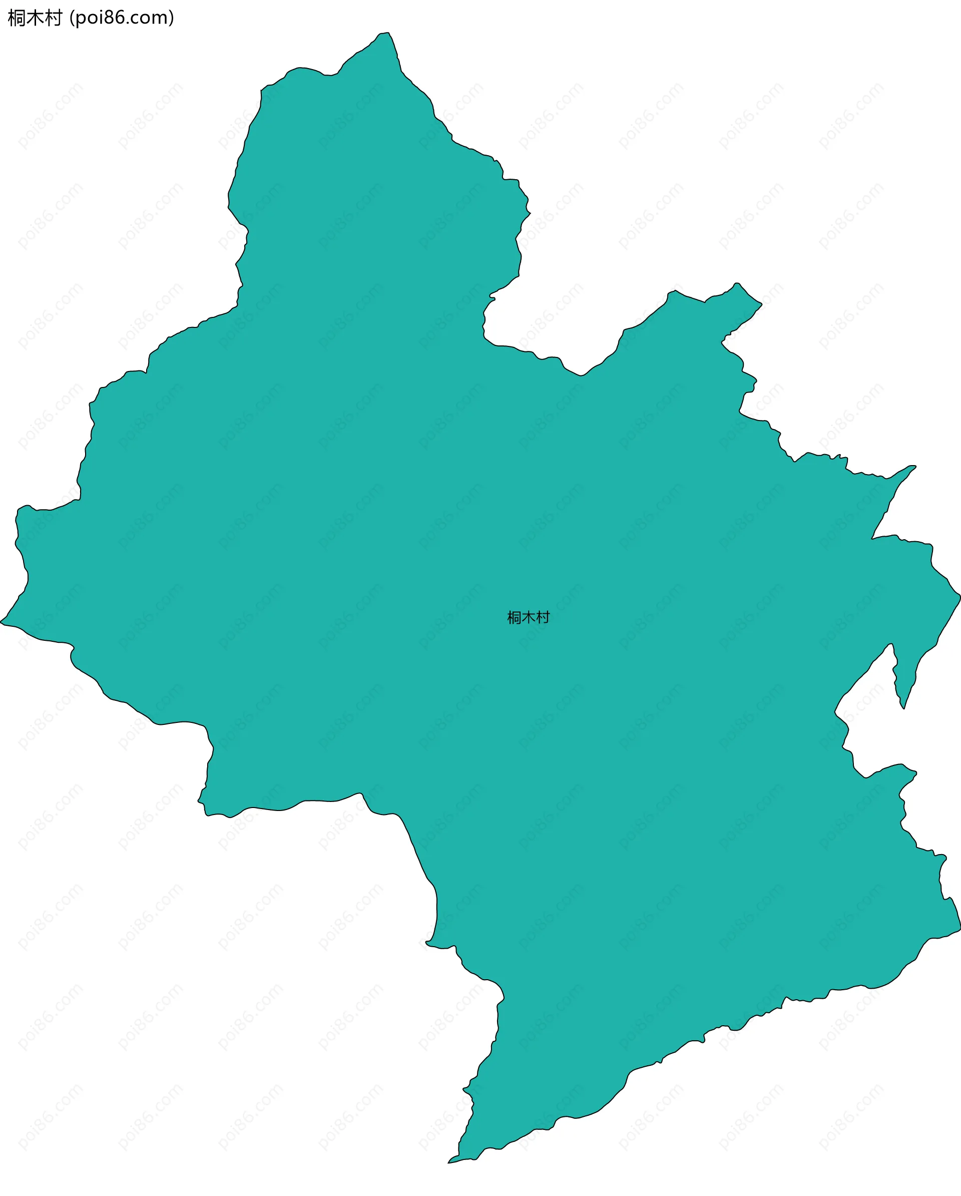 桐木村边界地图