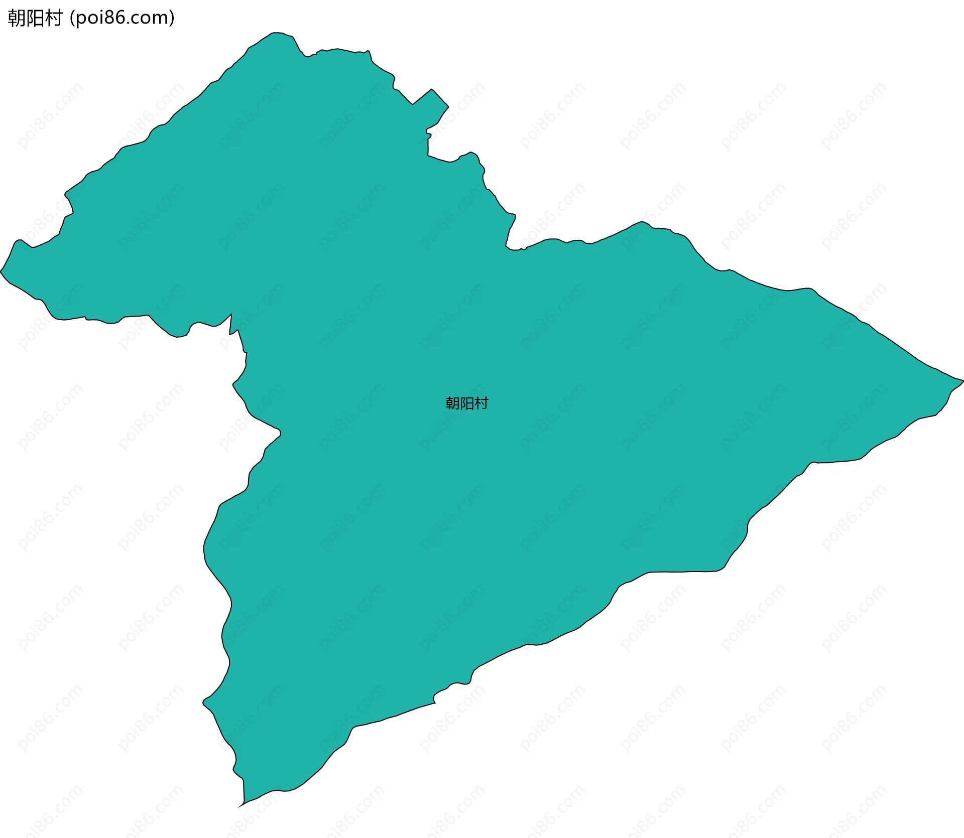 朝阳村边界地图