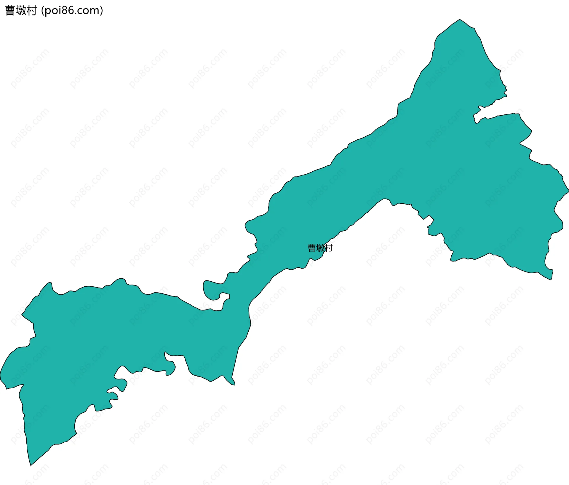 曹墩村边界地图