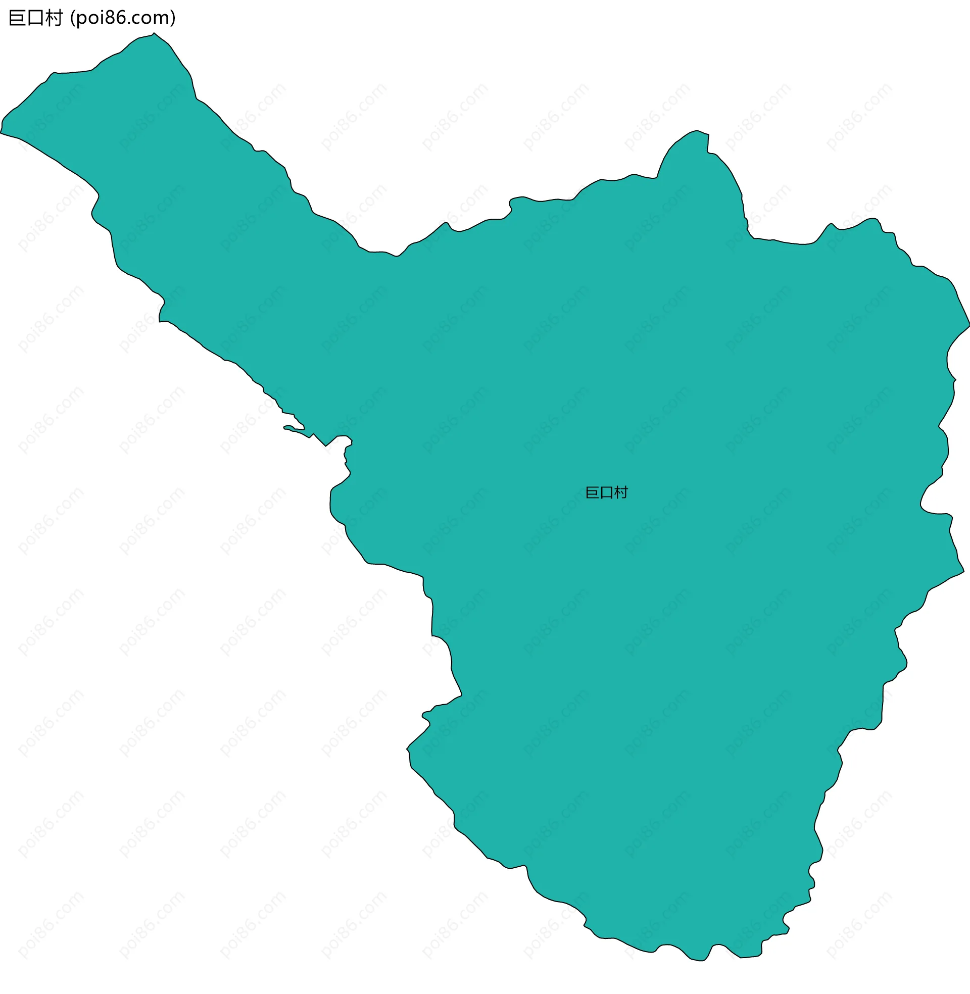 巨口村边界地图