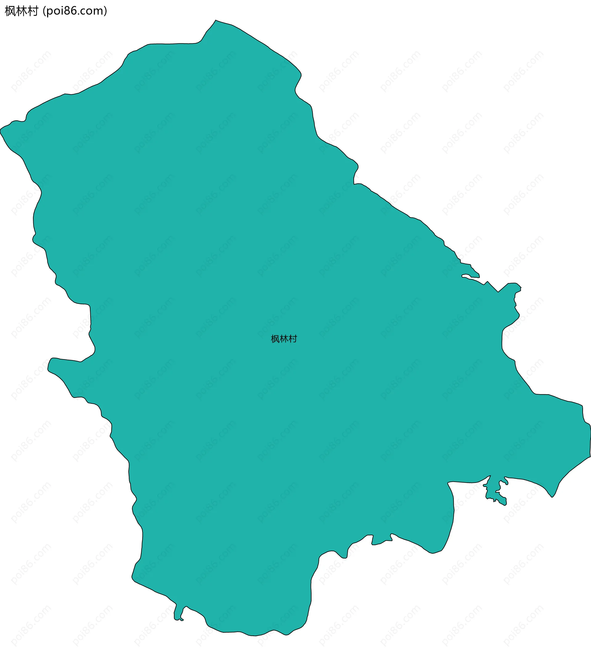 枫林村边界地图