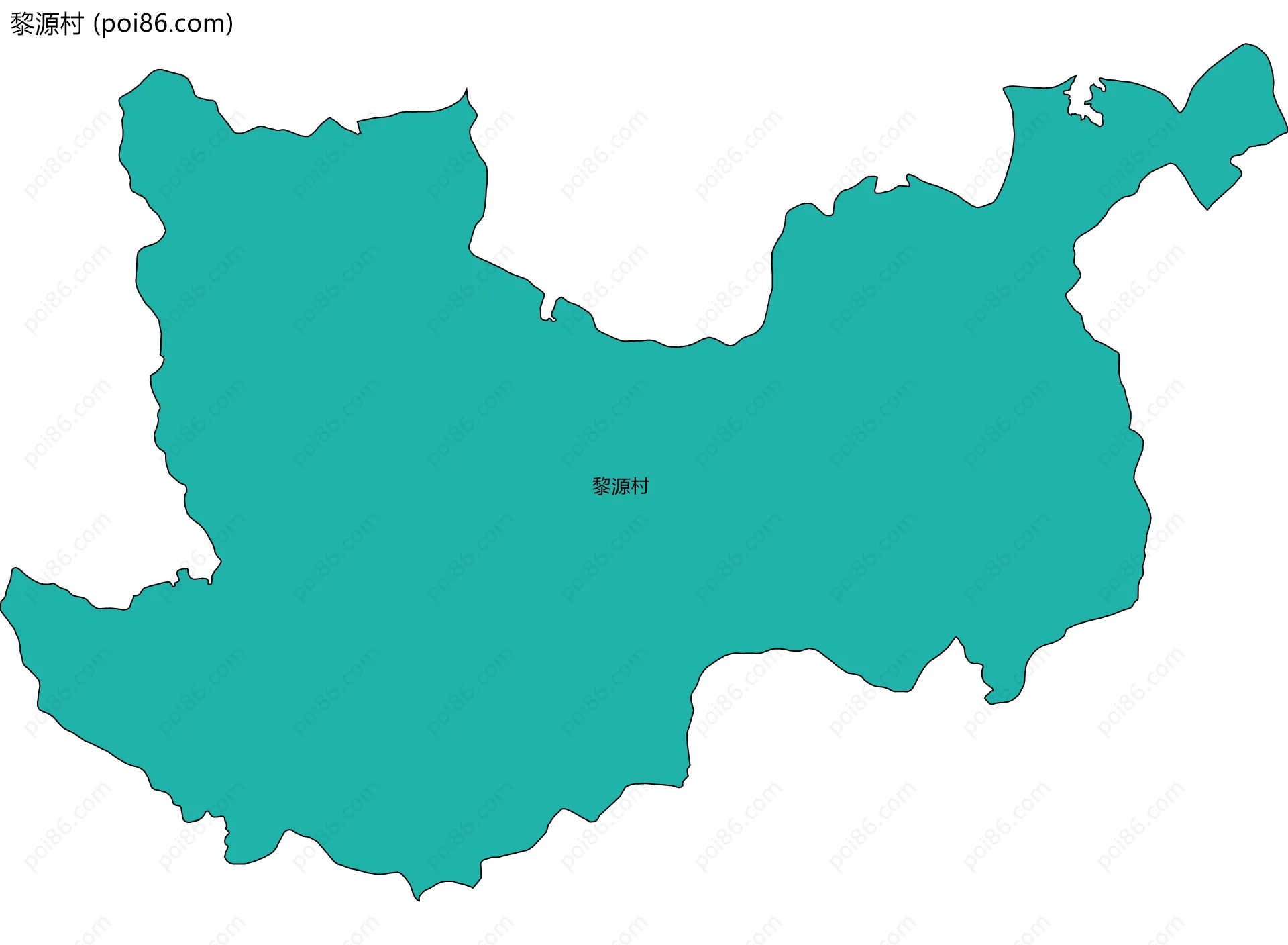 黎源村边界地图