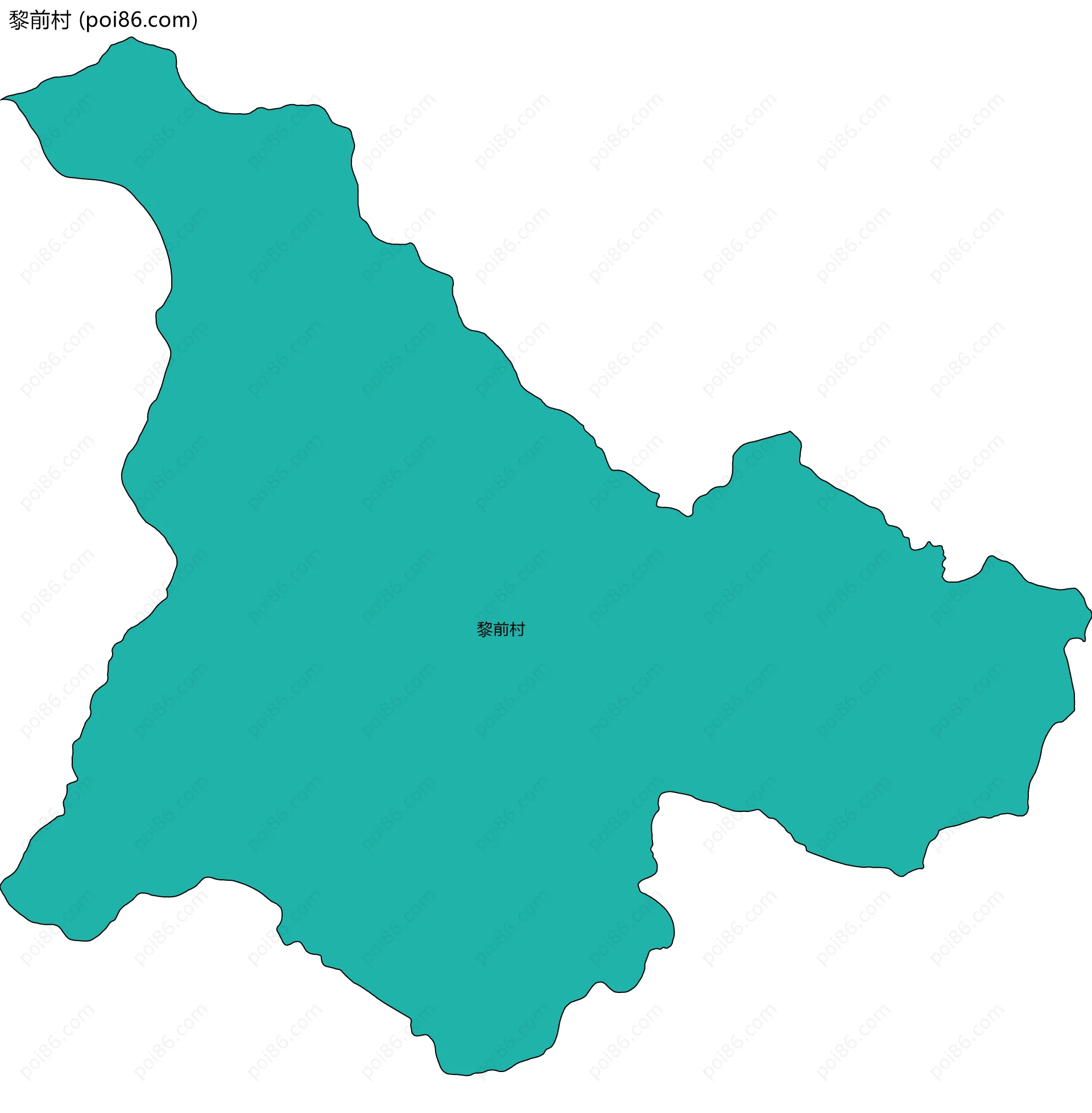 黎前村边界地图